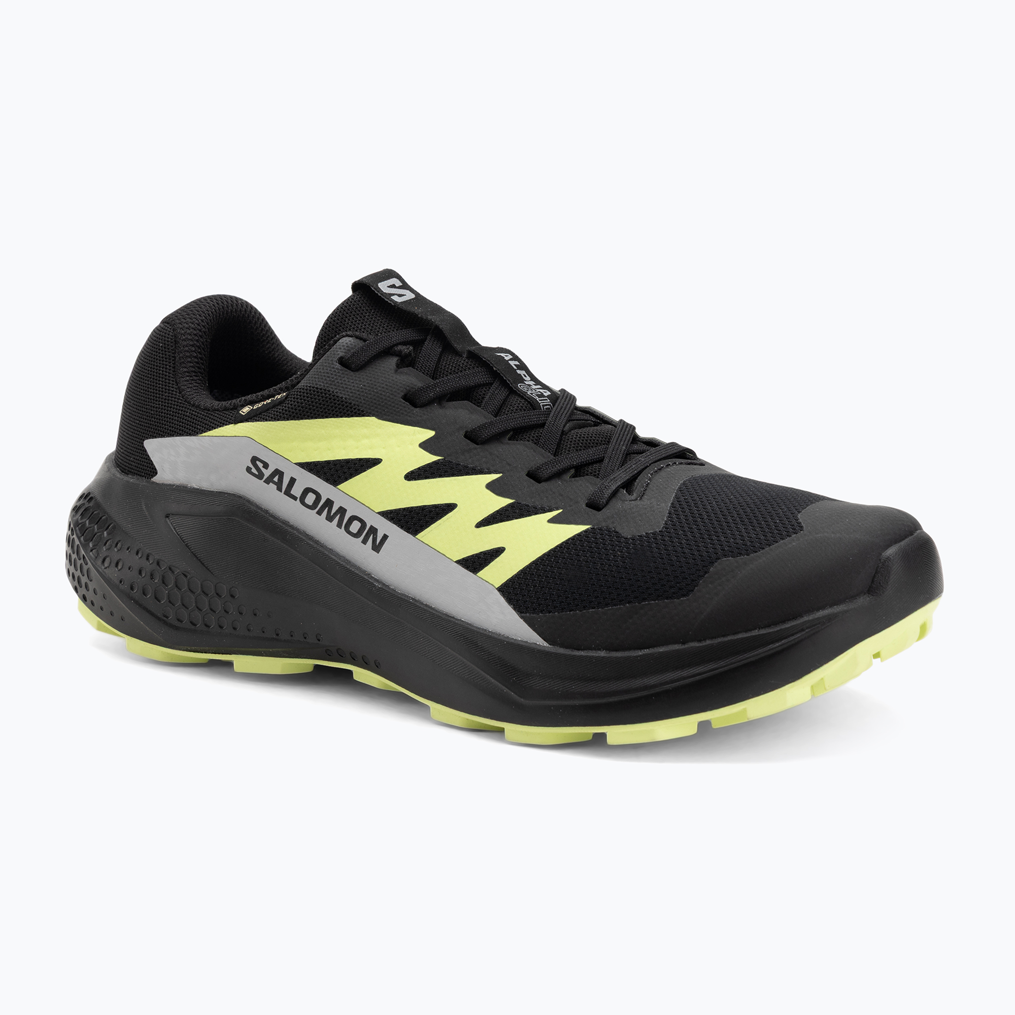 Buty do biegania męskie Salomon Alphaglide GTX black/alloy/sharp green 