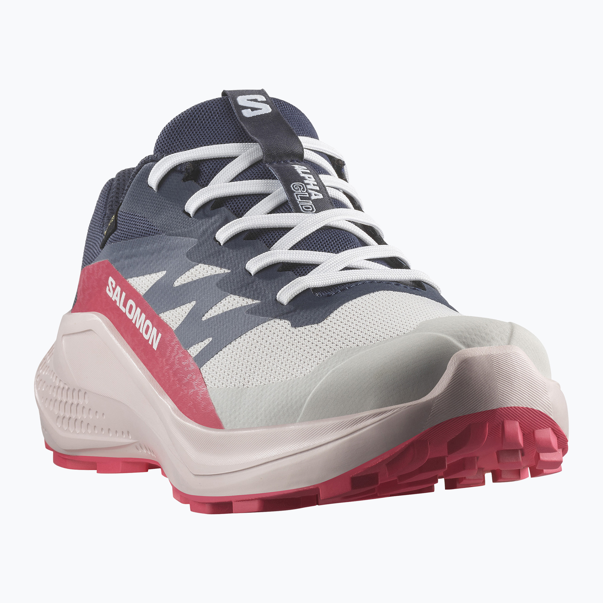 Buty do biegania damskie Salomon Alphaglide GTX lunar rock/blue night/rouge red 
