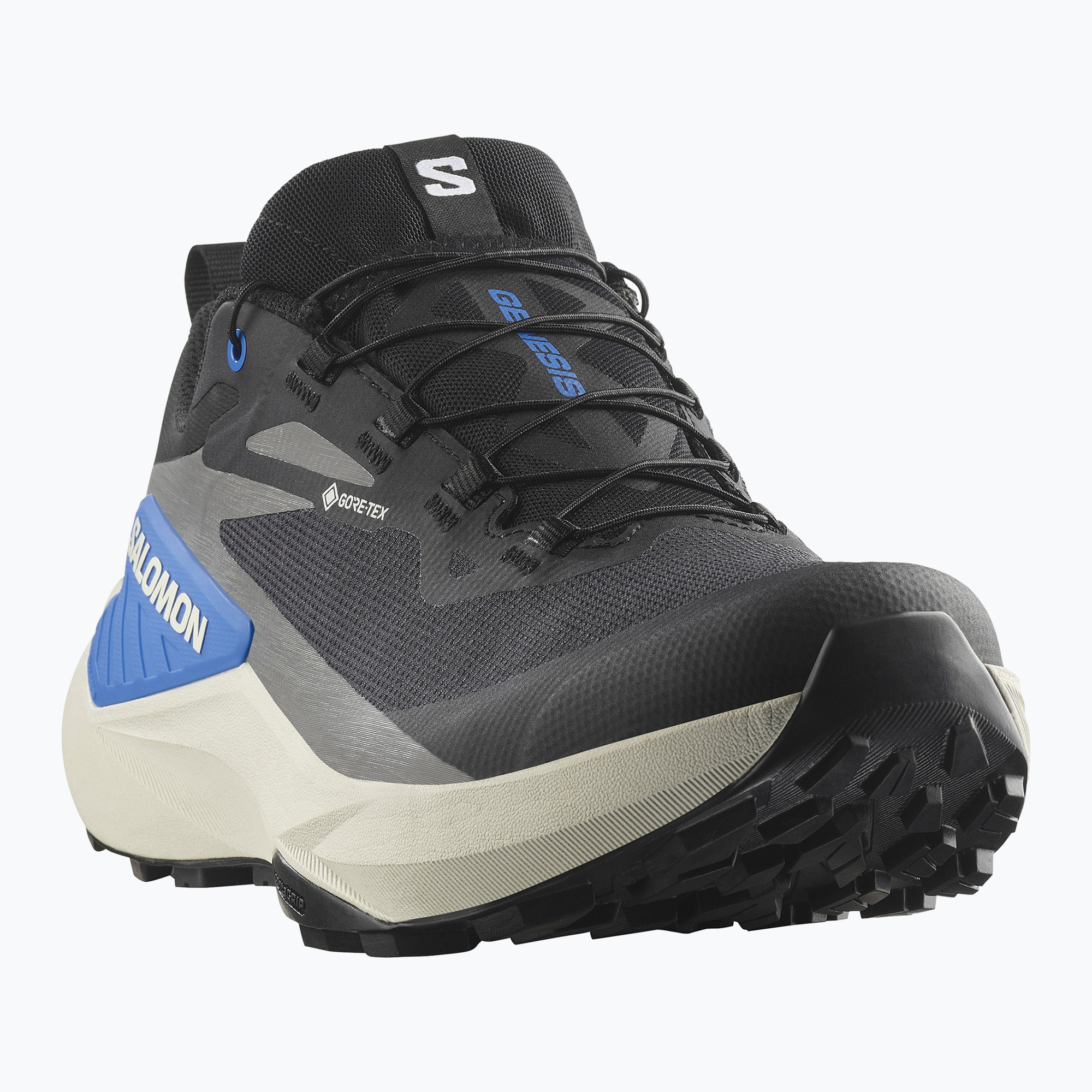 Buty do biegania męskie Salomon Genesis GTX black/lunar rock/french blue 