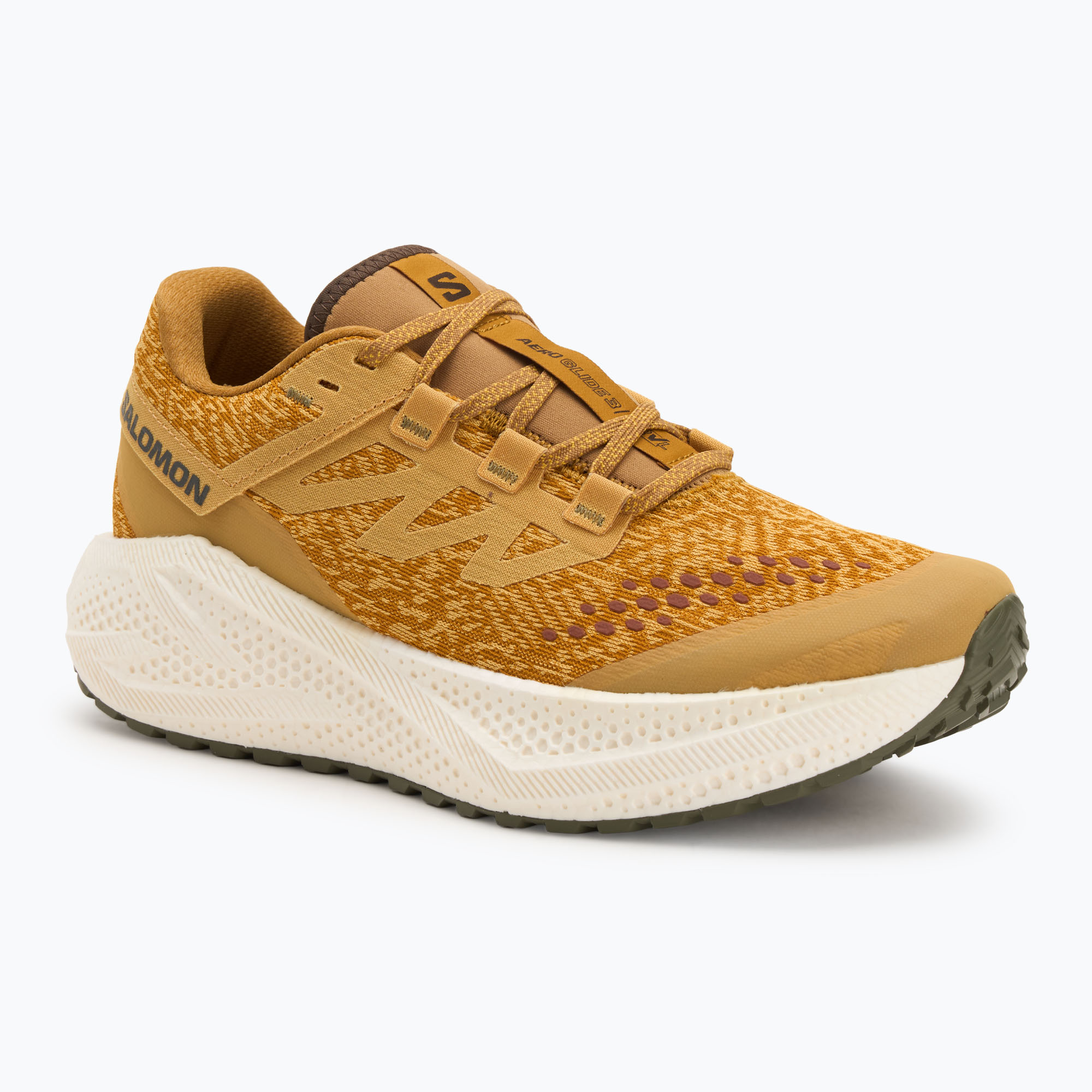 Buty do biegania męskie Salomon Aero Glide 3 Gravel spicy mustard/vanila ice/deep lichen green 