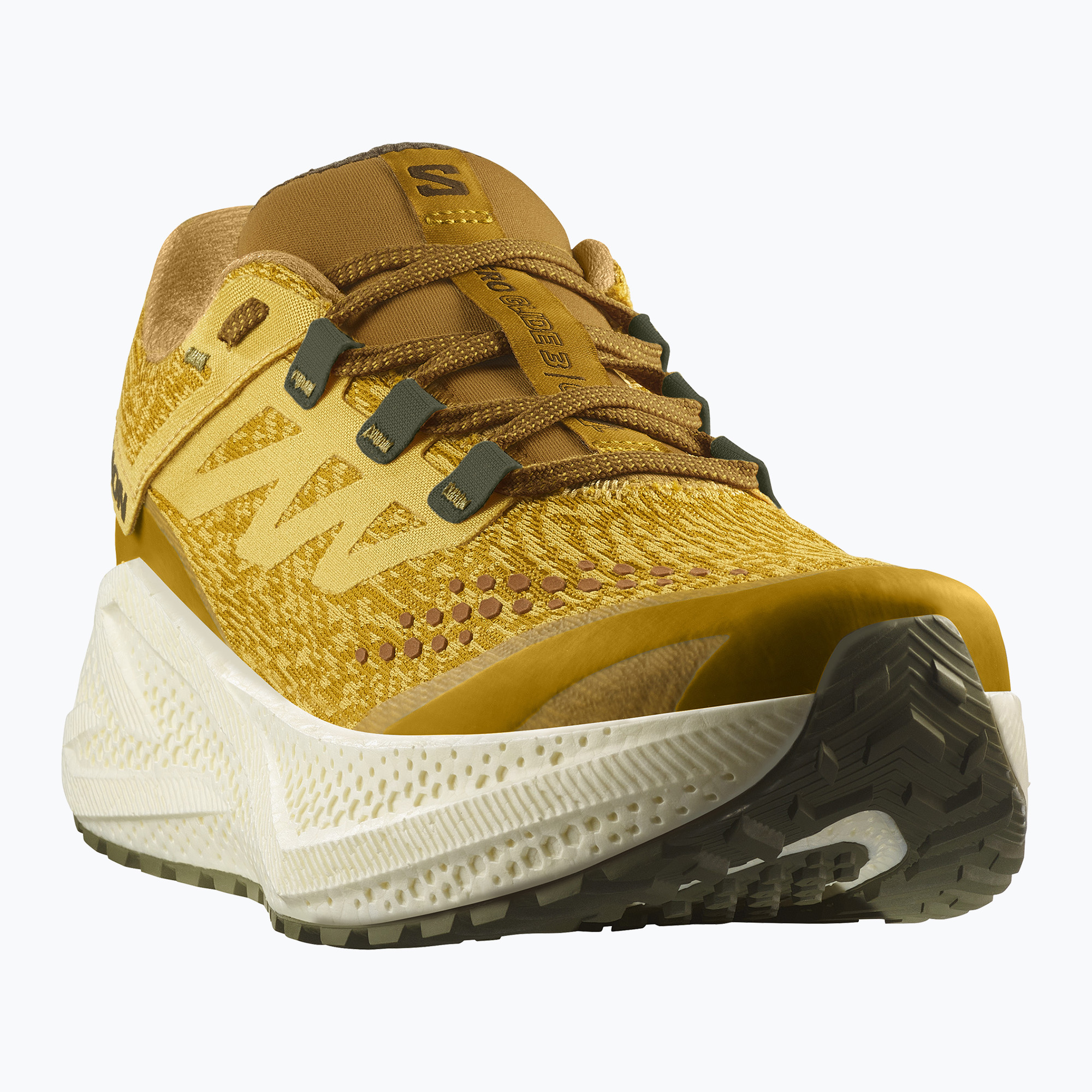 Buty do biegania męskie Salomon Aero Glide 3 spicy mustard/vanilla ice/deep lichen green 