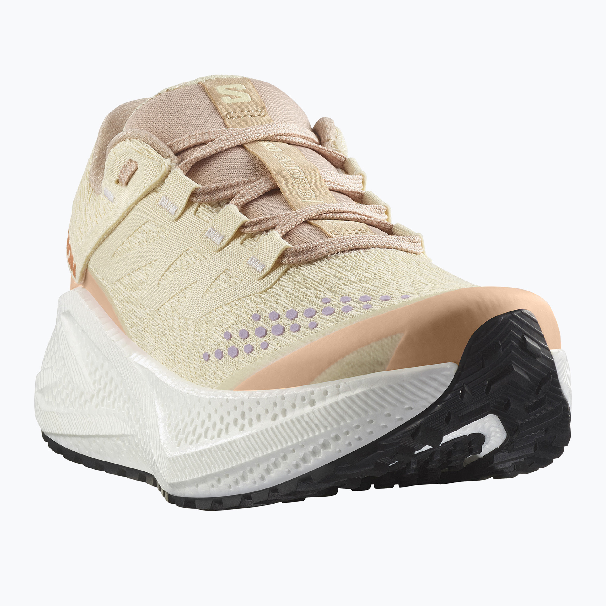 Buty do biegania damskie Salomon Aero Glide 3 shortbread/white/fusion coral 