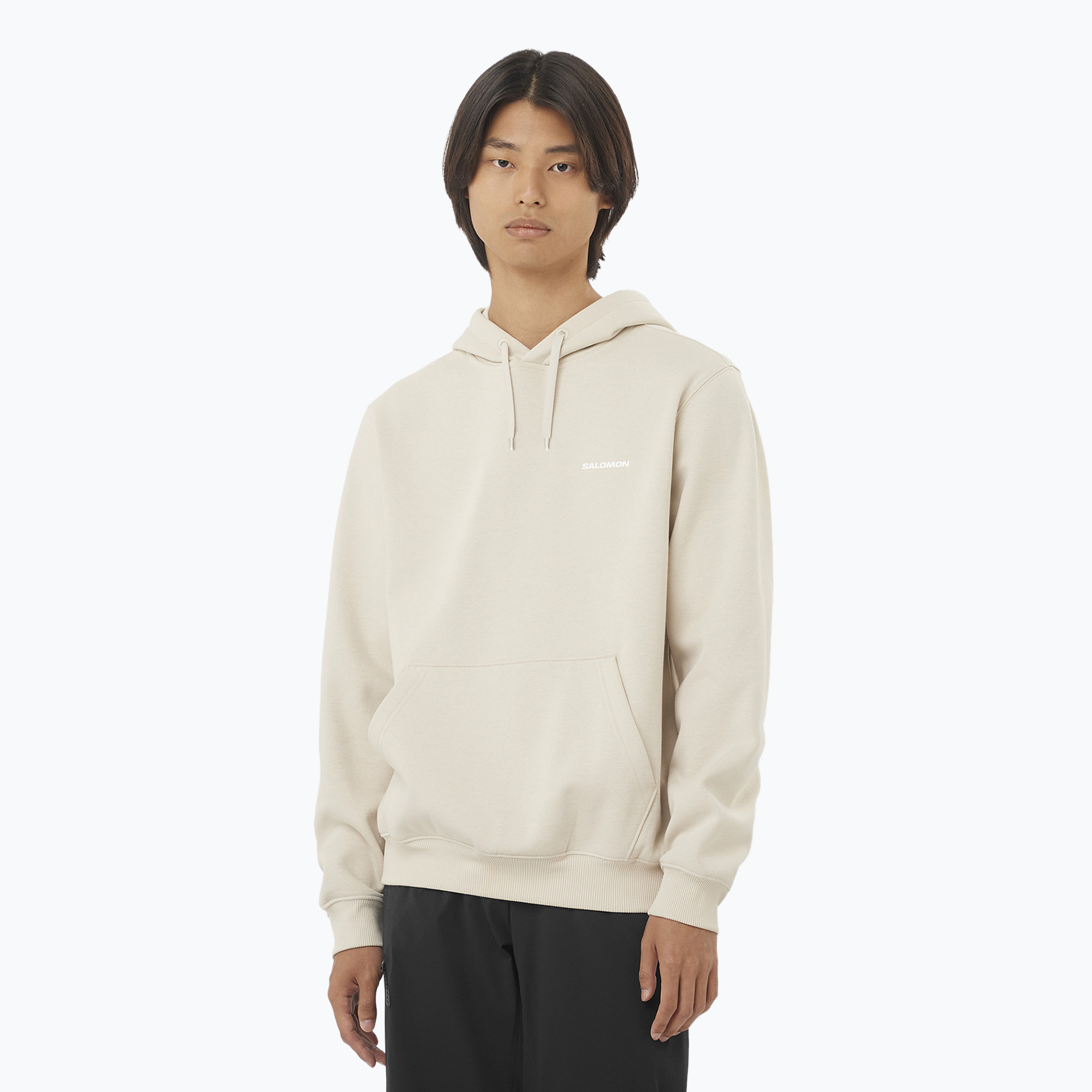 Bluza męska Salomon Logo Hoodie rainy day 