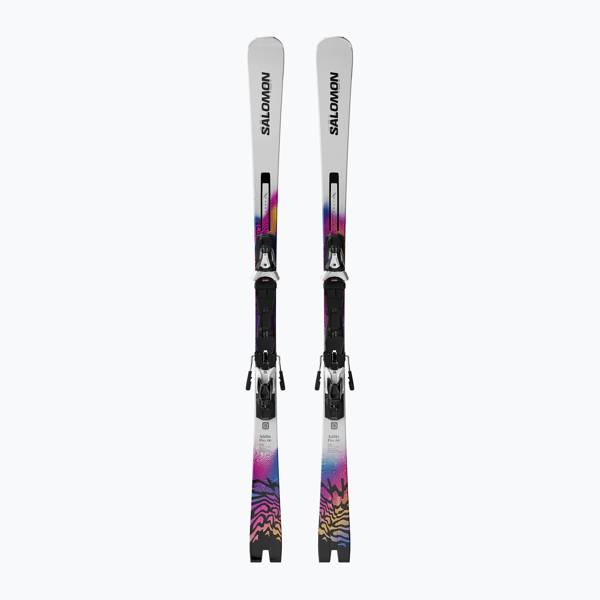 Schiuri de coborâre Salomon E Addikt Pro 66   wiązania MI12 GW whitet/race blue/rhodamine