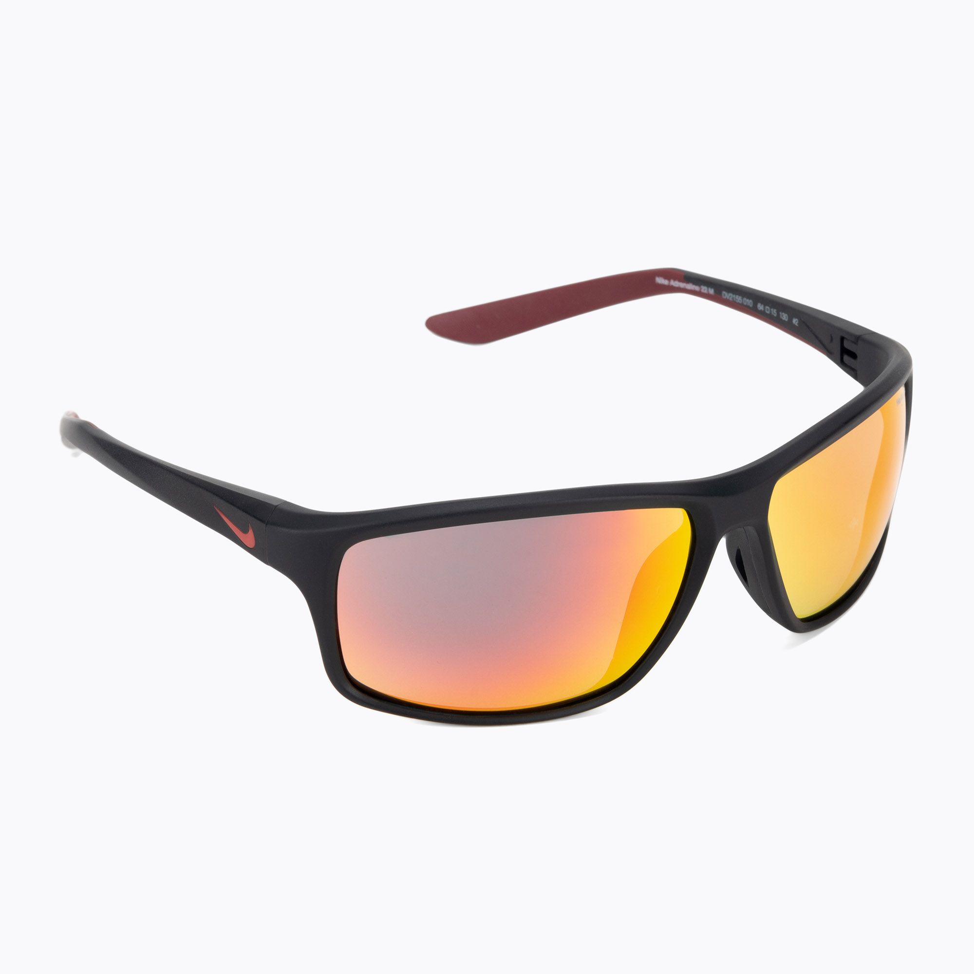 Okulary przeciwsłoneczne Nike Adrenaline 22 M matte black/university red/grey w/red lens 