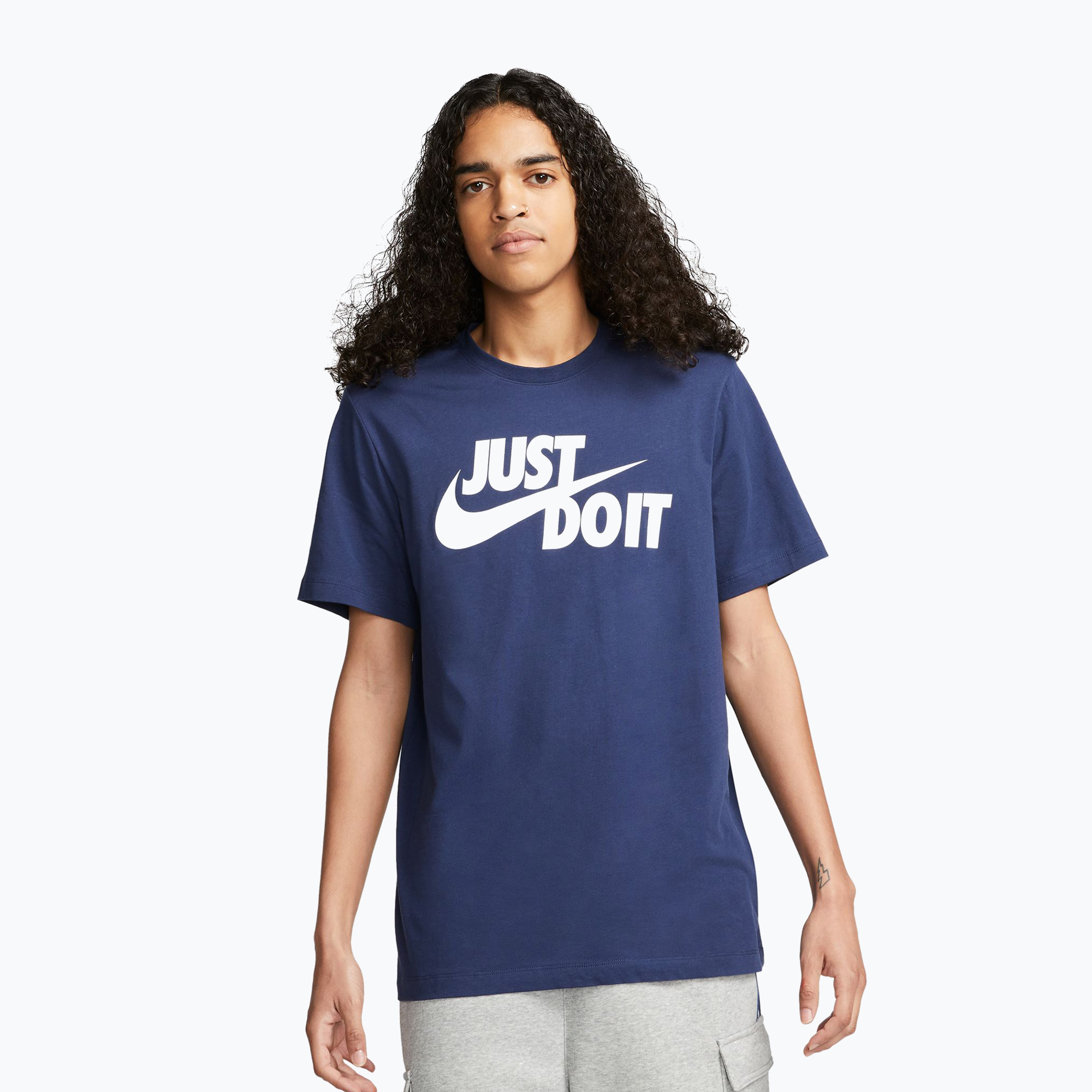 Pánske tričko Nike Sportswear JDI midnight navy/white