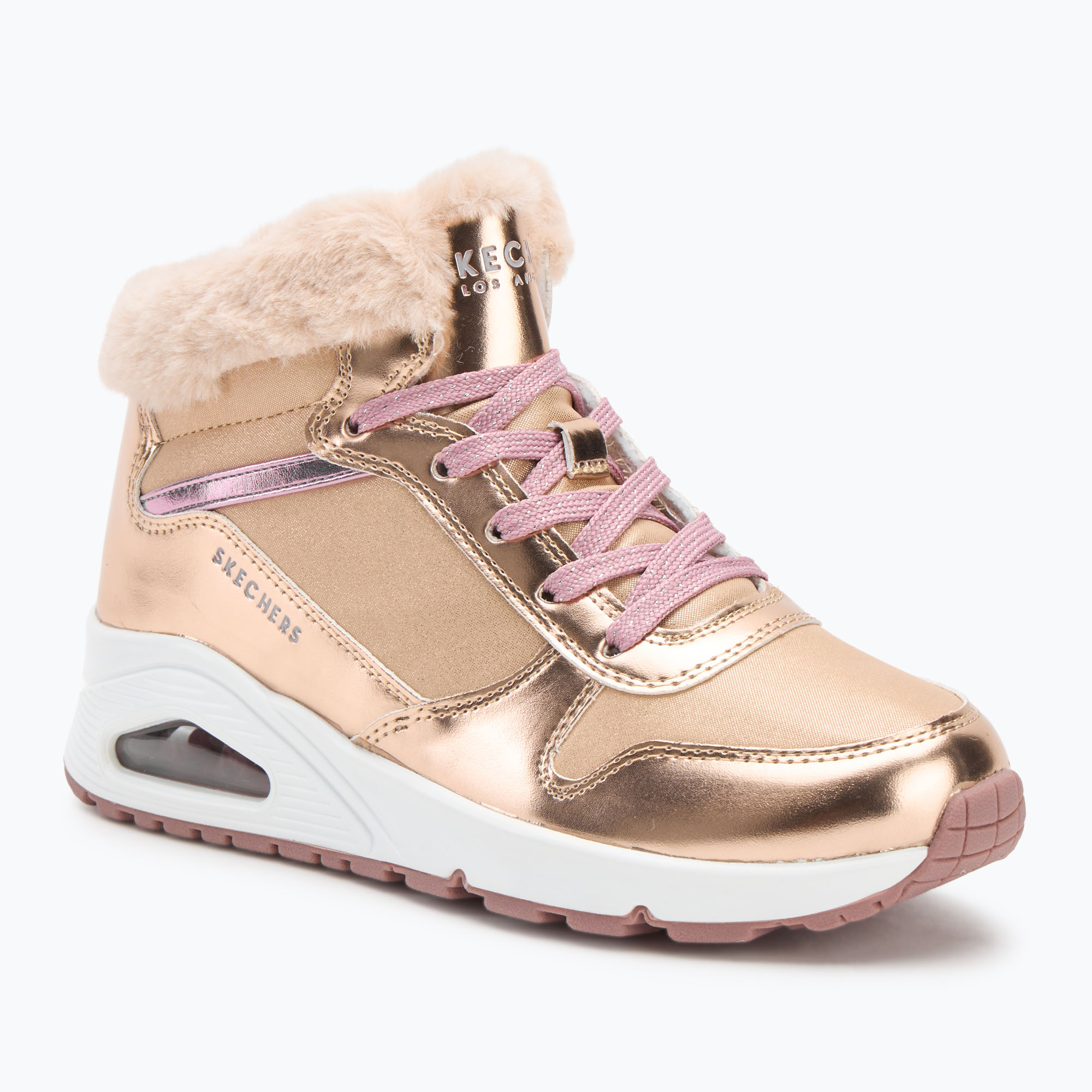 Buty dziecięce SKECHERS Uno Cozy On Air rose gold 