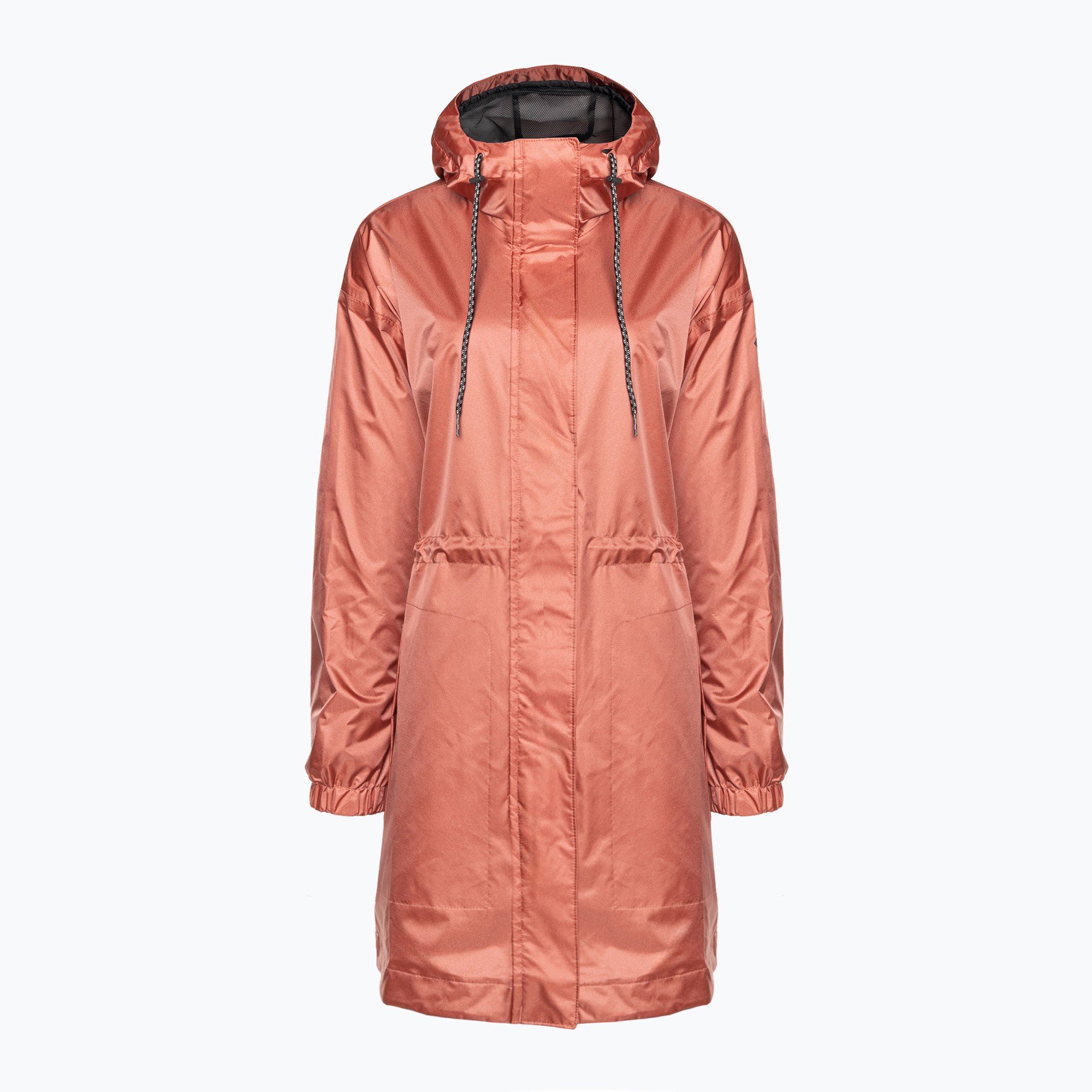 Płaszcz przeciwdeszczowy damski Columbia Splash Side dark coral sheen 