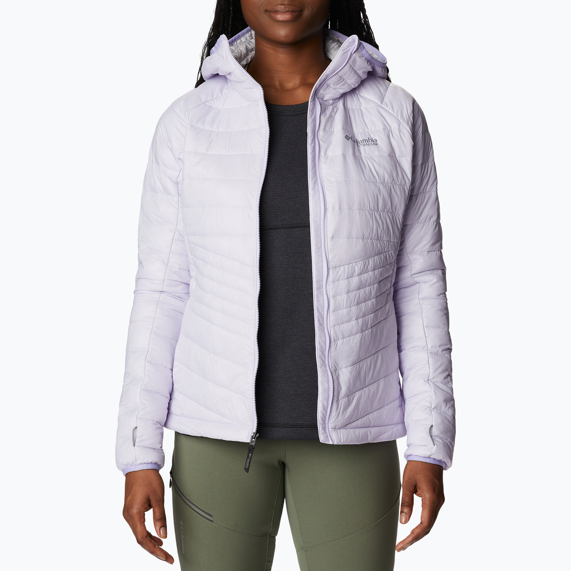 Columbia dámska páperová bunda s kapucňou Platinum Peak purple 2008341568 (Platinum Peak Hooded 2008341568)