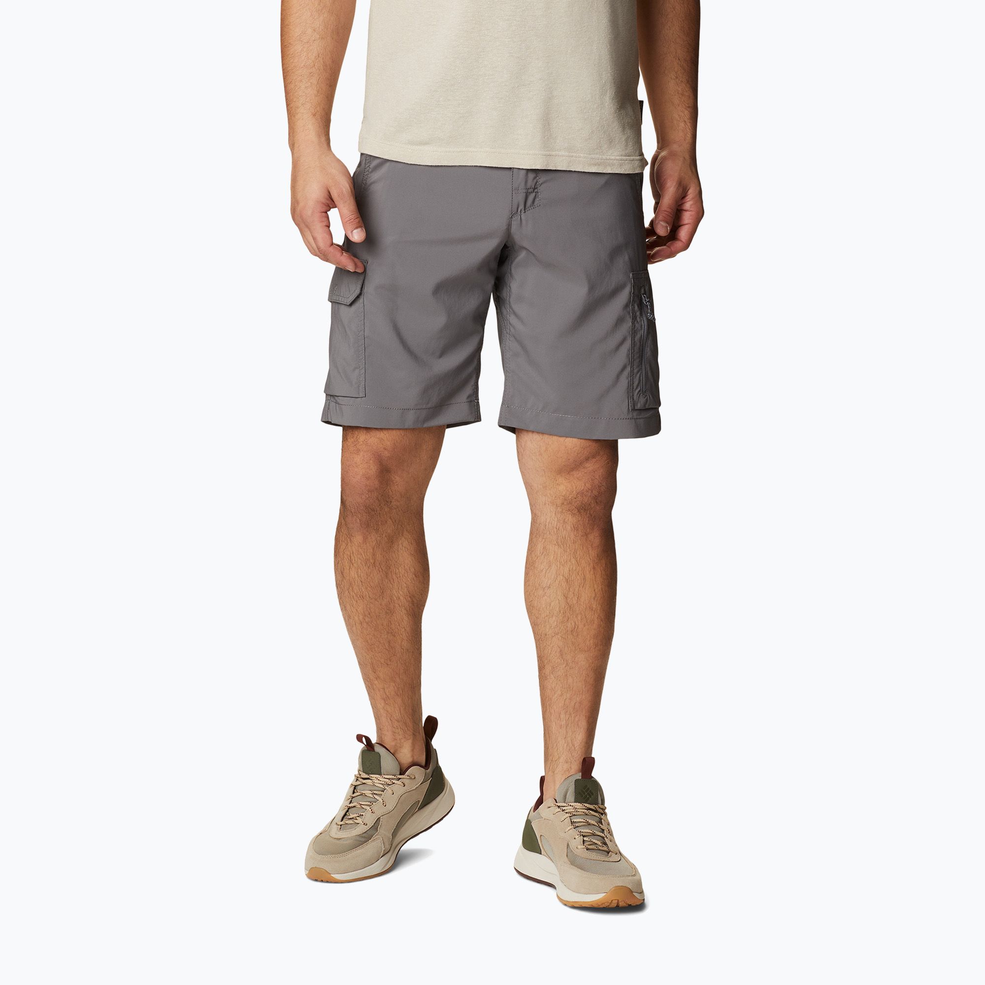 Spodenki trekkingowe męskie Columbia Silver Ridge Utility Cargo city grey 