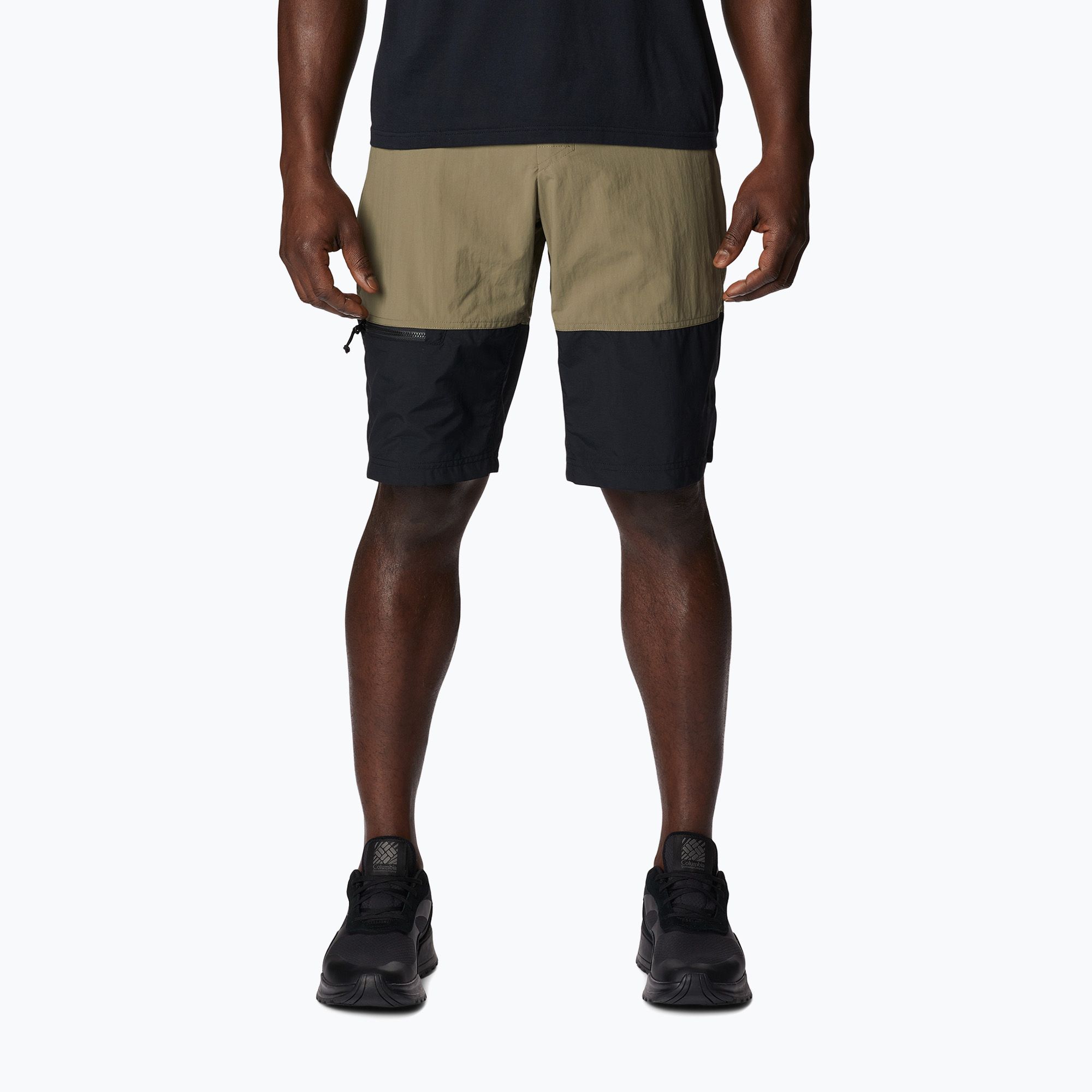 Spodenki trekkingowe męskie Columbia Summerdry Belted stone green/black 