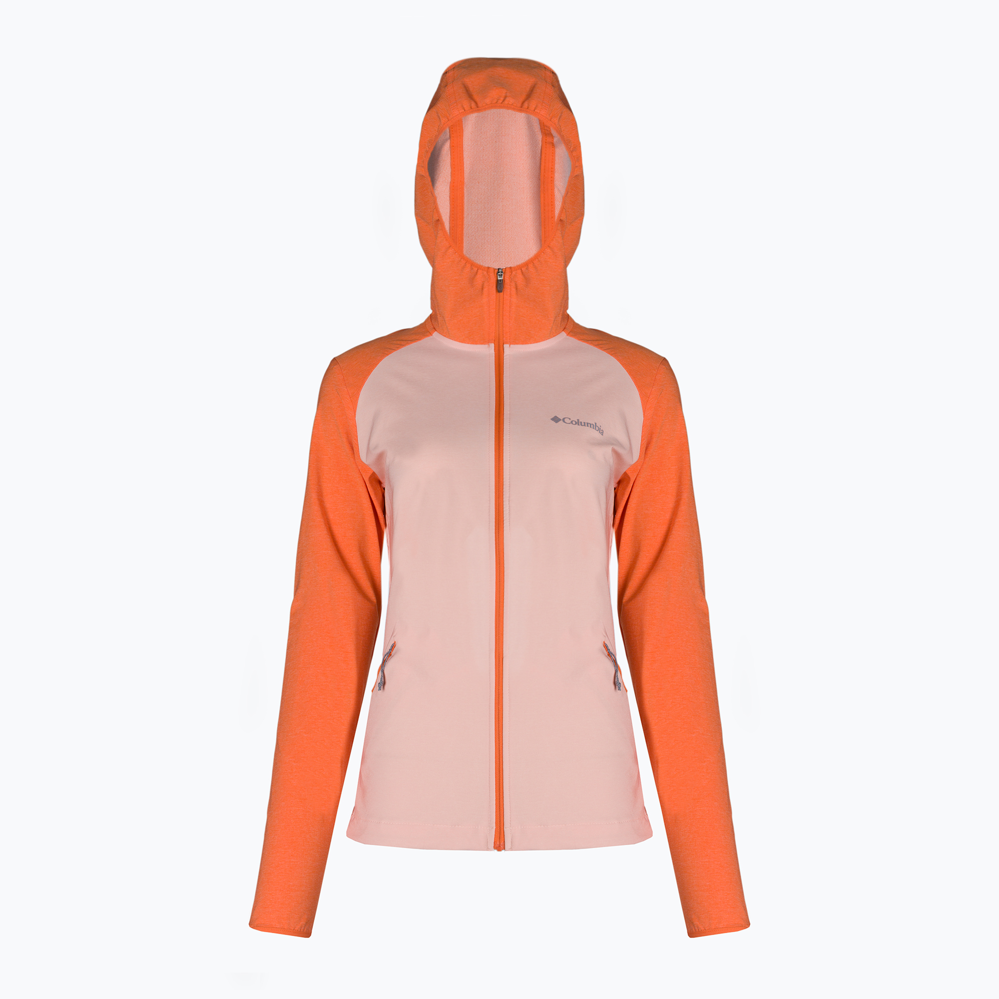 Kurtka softshell damska Columbia Heather Canyon Softshell peach blossom/sunset orange 