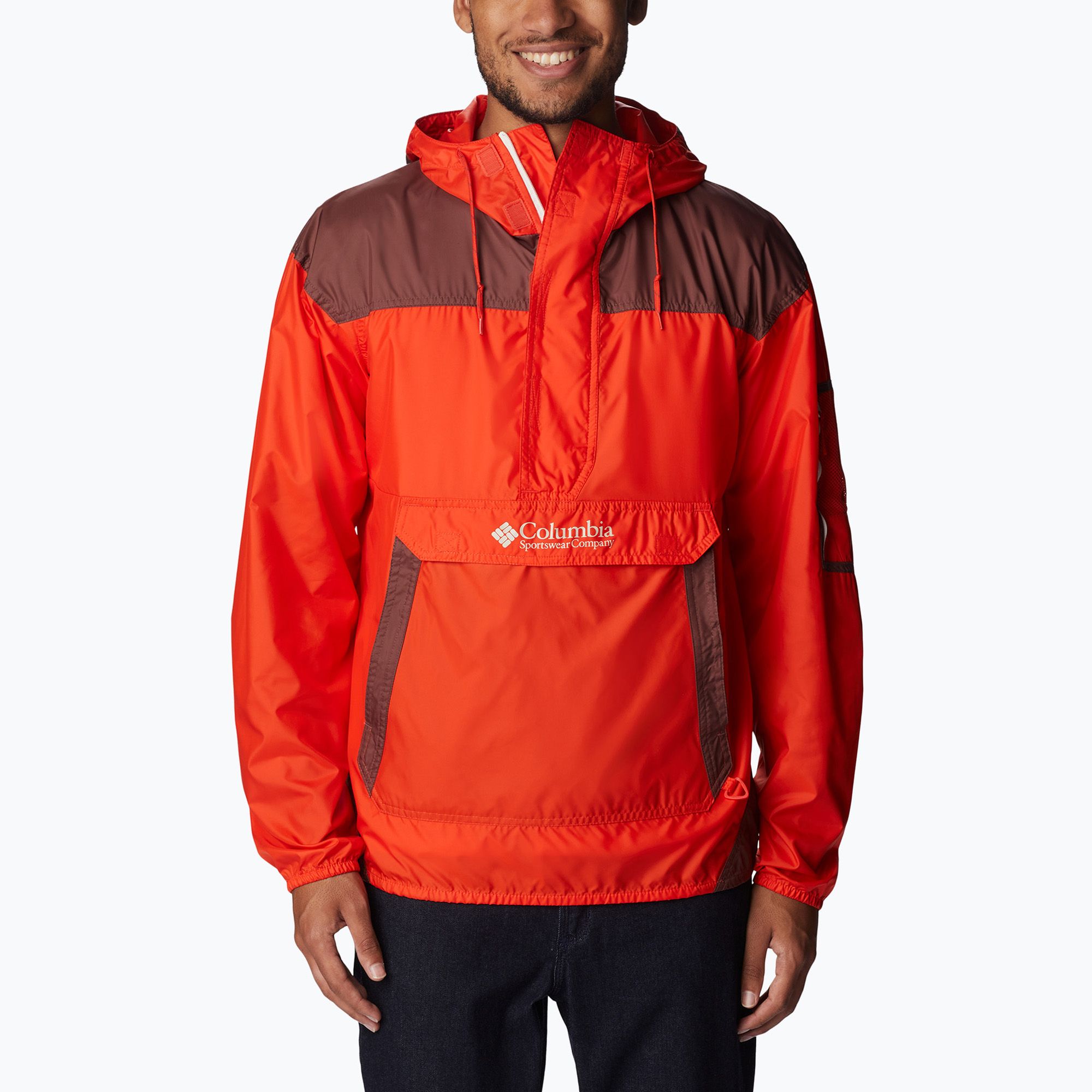 Kurtka przeciwwiatrowa męska Columbia Challenger spicy/light raisin 