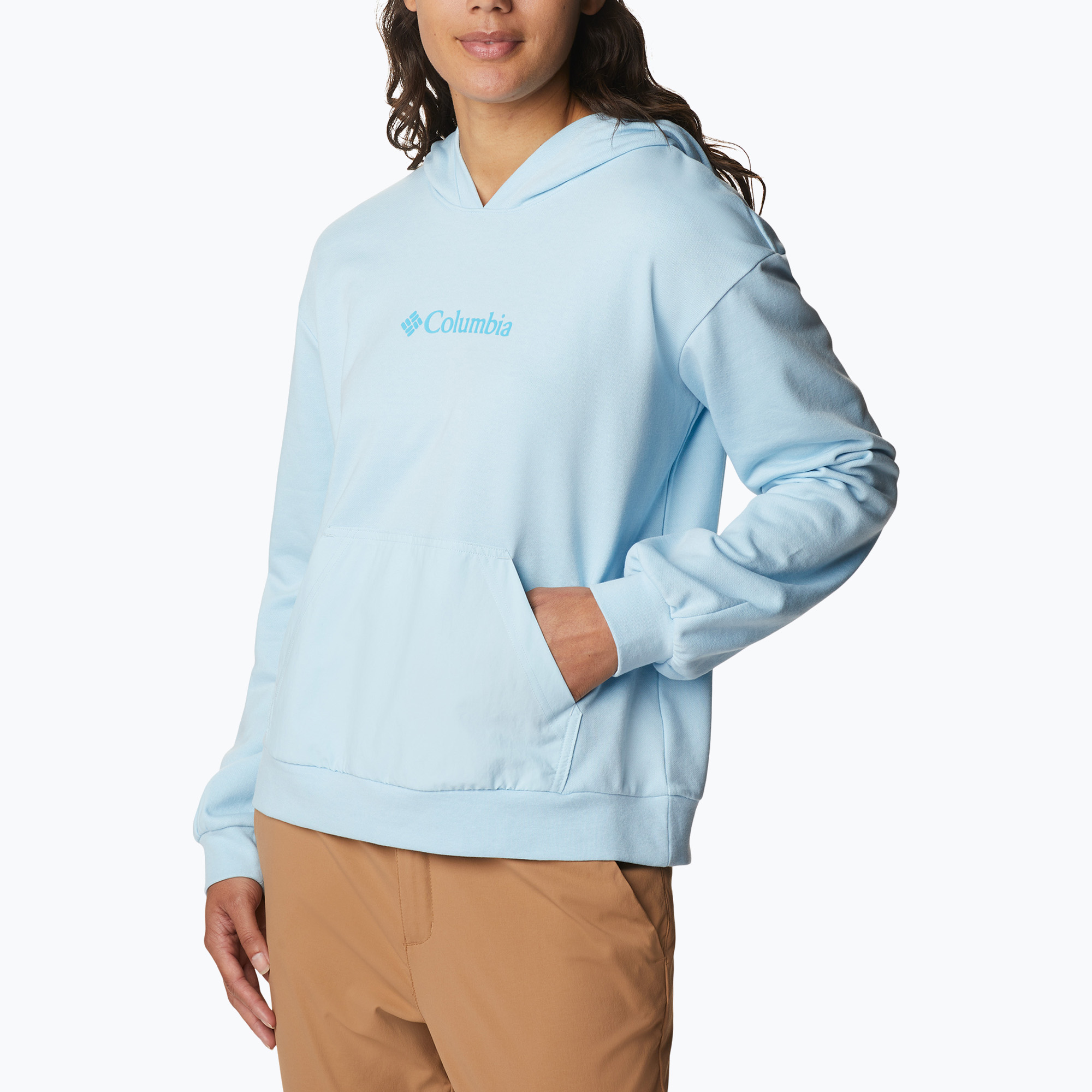 Bluza damska Columbia Logo III French Terry spring blue 