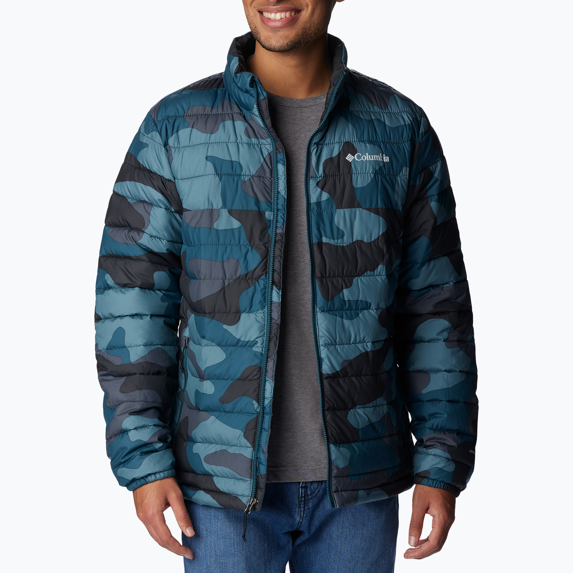 Kurtka męska Columbia Powder Lite metal mod camo print 
