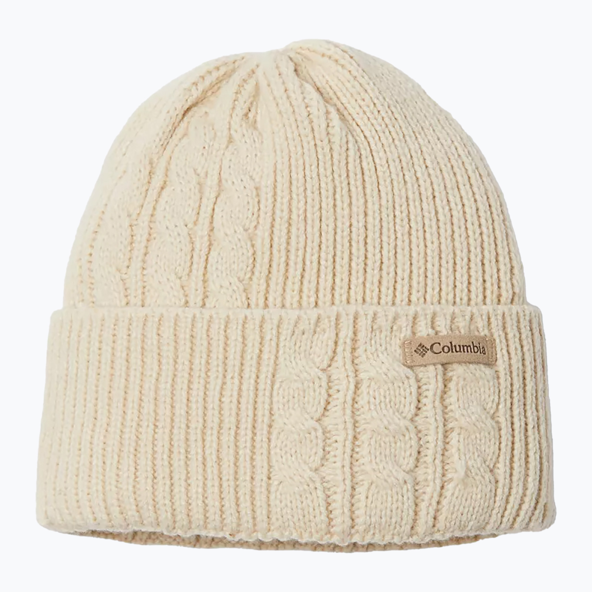 Czapka zimowa damska Columbia Agate Pass Cable Knit chalk 