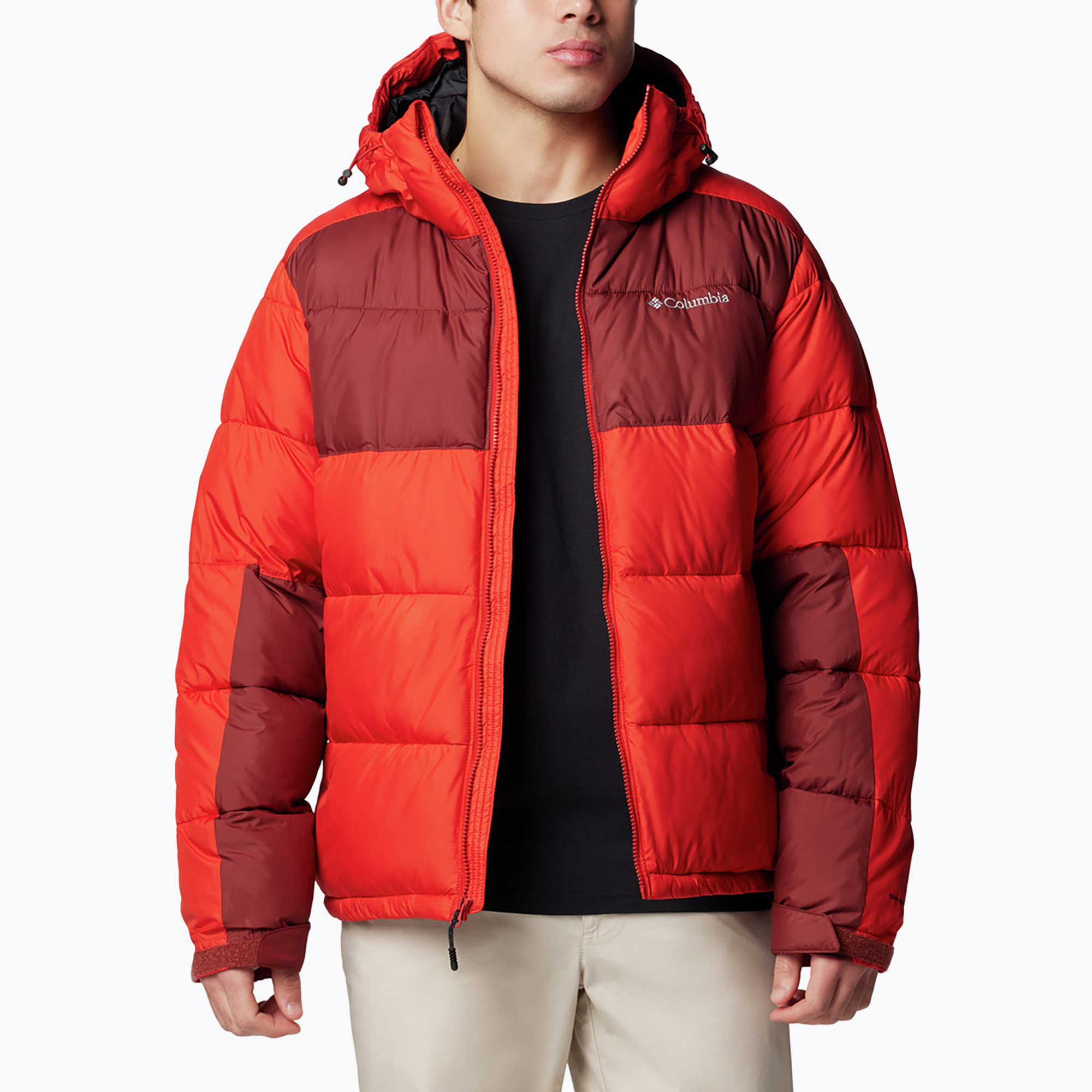 Kurtka ocieplana męska Columbia Pike Lake II Hooded sail red/ spice 
