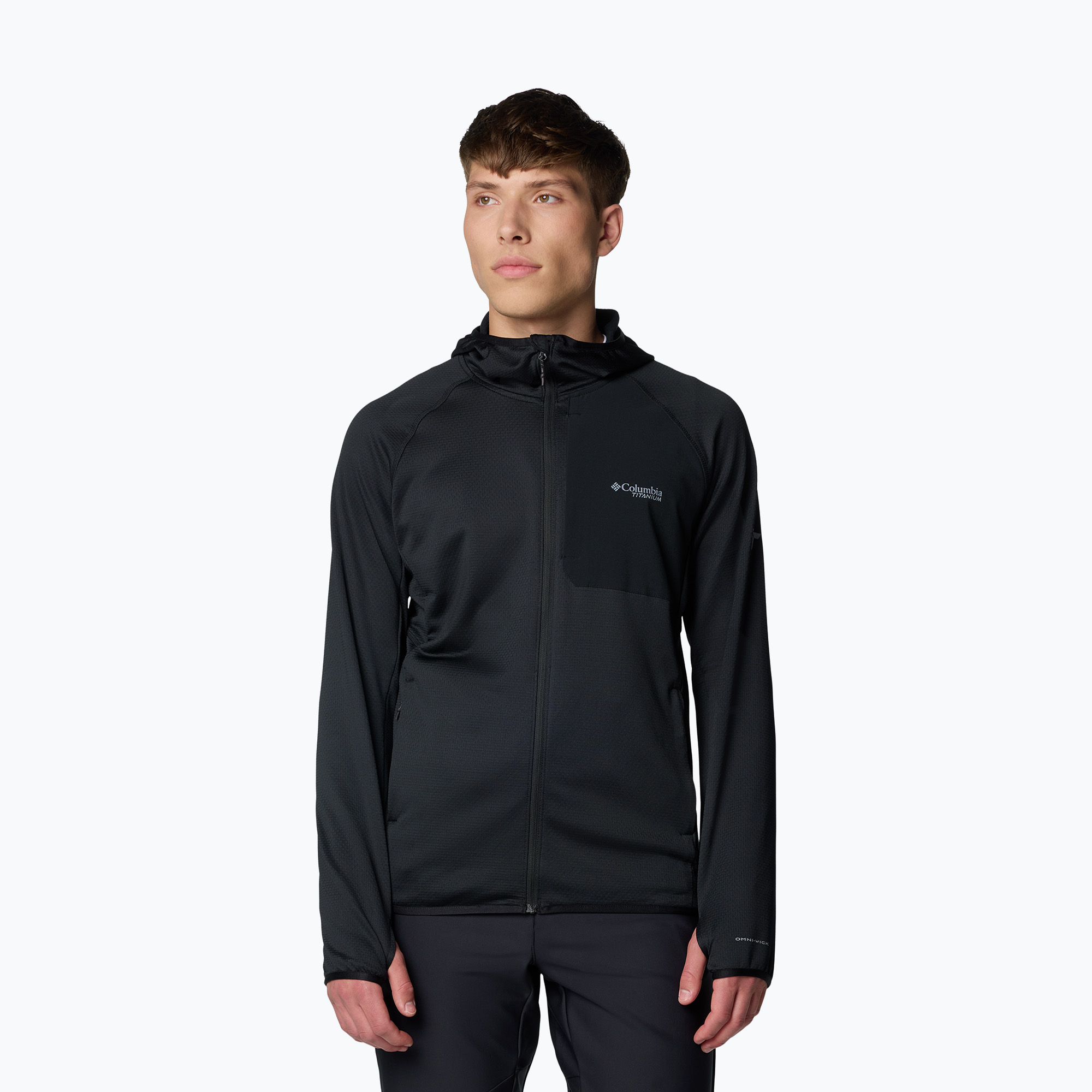 Bluza męska Columbia Triple Canyon Grid Fleece Hooded Full Zip II black 