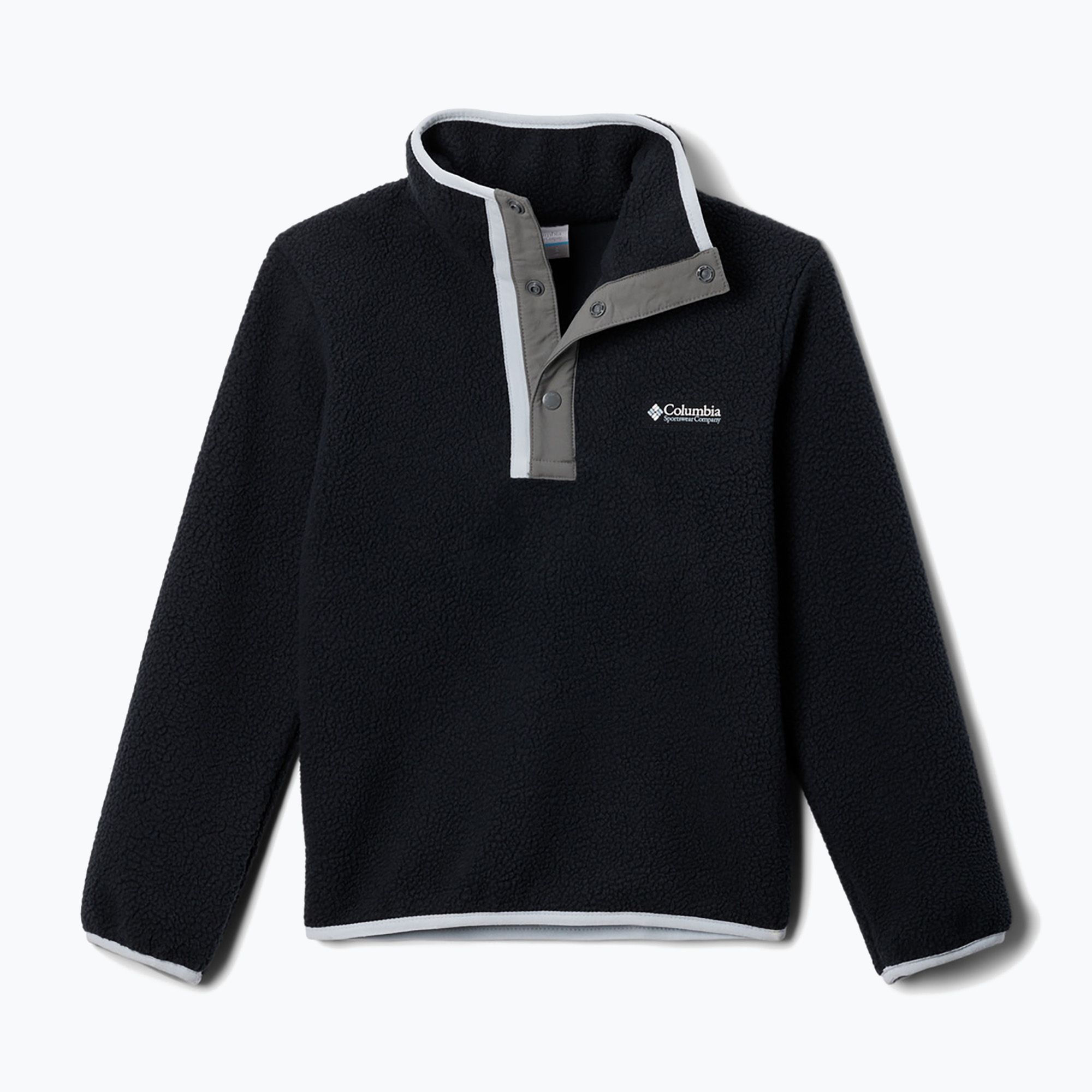 Dětská fleecová mikina Columbia Halvetia II Half Snap Fleece black/city grey