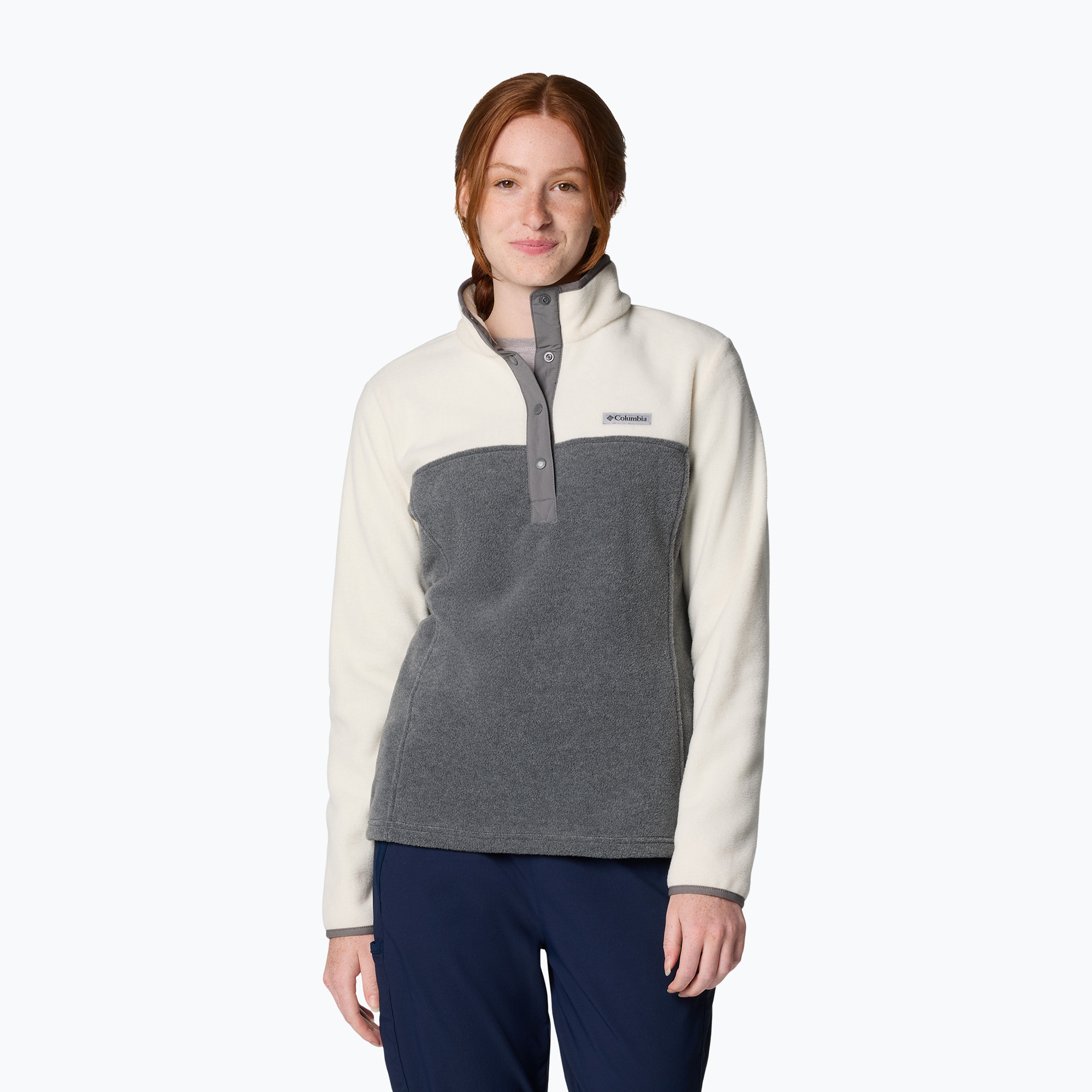 Dámska mikina Columbia Benton Springs 1/2 Snap city grey heather/chelk (Benton Springs 1/2 Snap 2085651023)