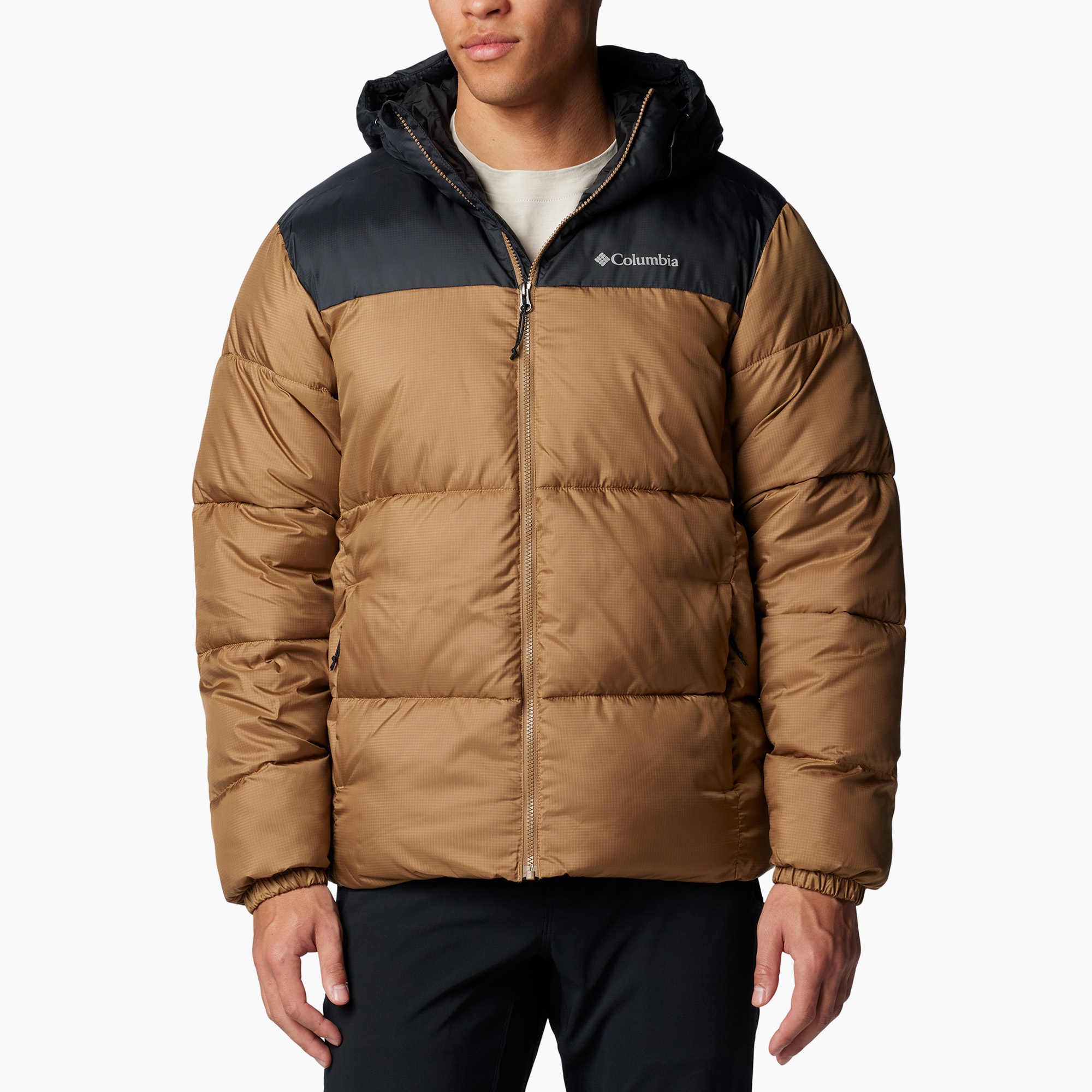 Kurtka ocieplana męska Columbia Puffect II Hooded delta/ black 
