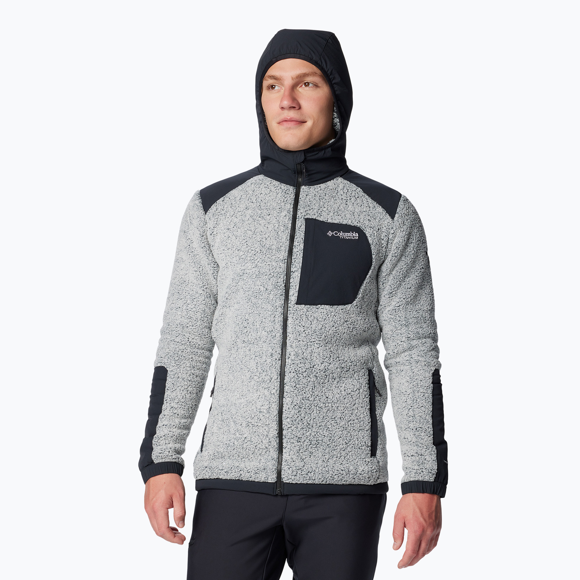 Bluza męska Columbia Arctic Crest Sherpa white/black 
