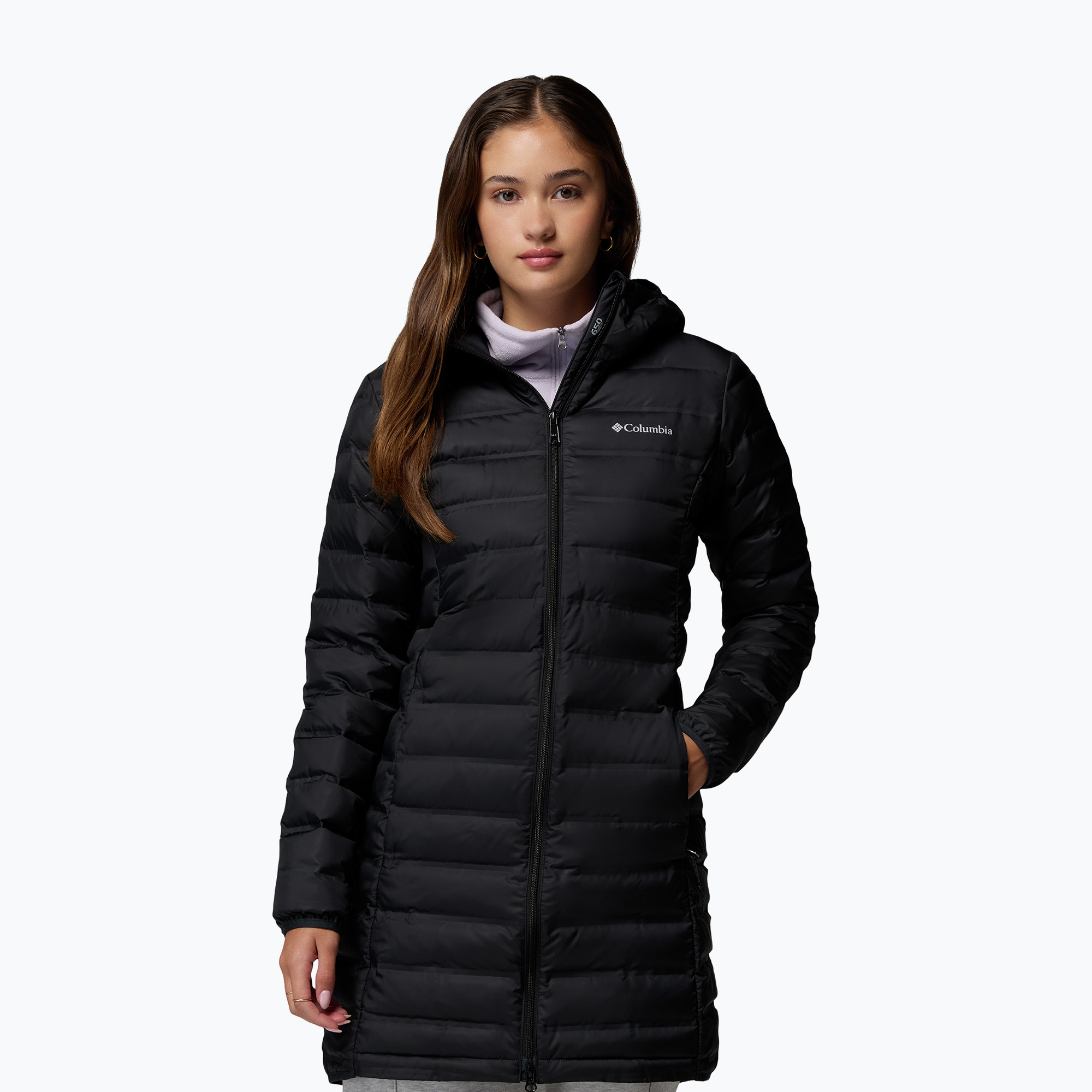 Płaszcz puchowy damski Columbia Lake 22 II Down Long Hooded black 