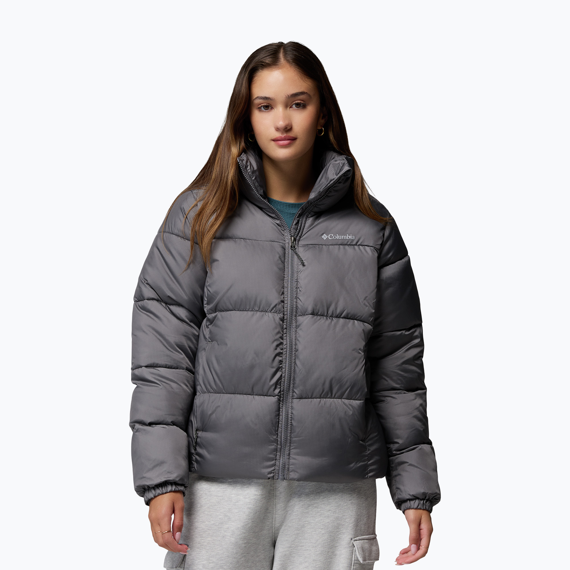 Kurtka ocieplana damska Columbia Puffect II Full Zip city grey 
