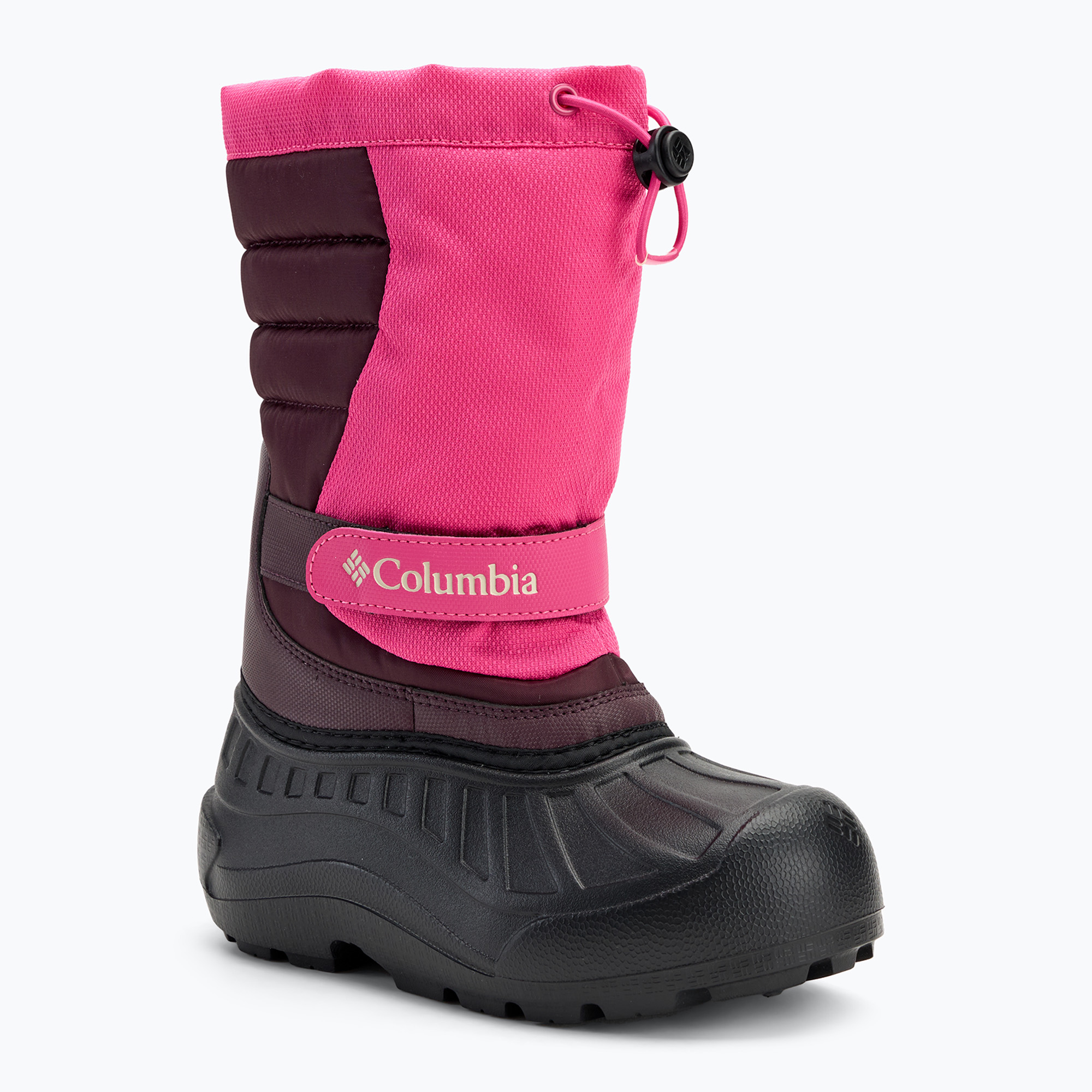Śniegowce dziecięce Columbia Youth Powderbug Snowlite pink ice/ moonvista 