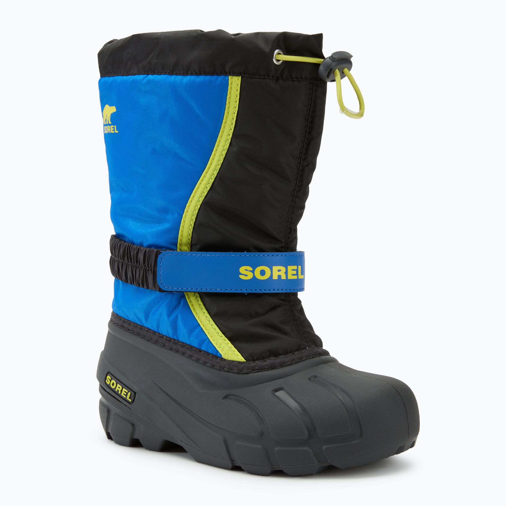 Śniegowce dziecięce Sorel Youth Flurry 24 black/super blue 
