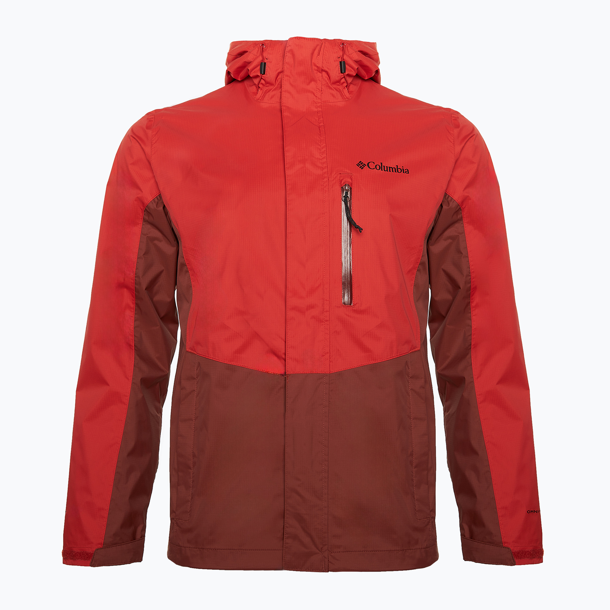 Pánska bunda do dažďa Columbia Pouring Adventure III sail red/ spice (Pouring Adventure III 2117171698)
