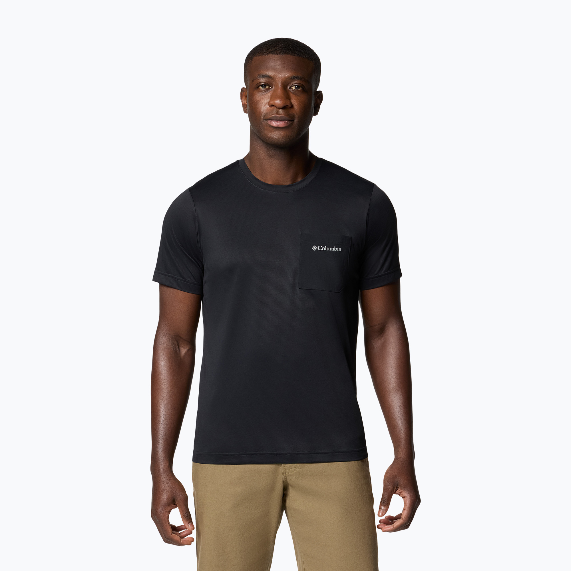 Maglietta Columbia Hike Pocket Crew uomo nero