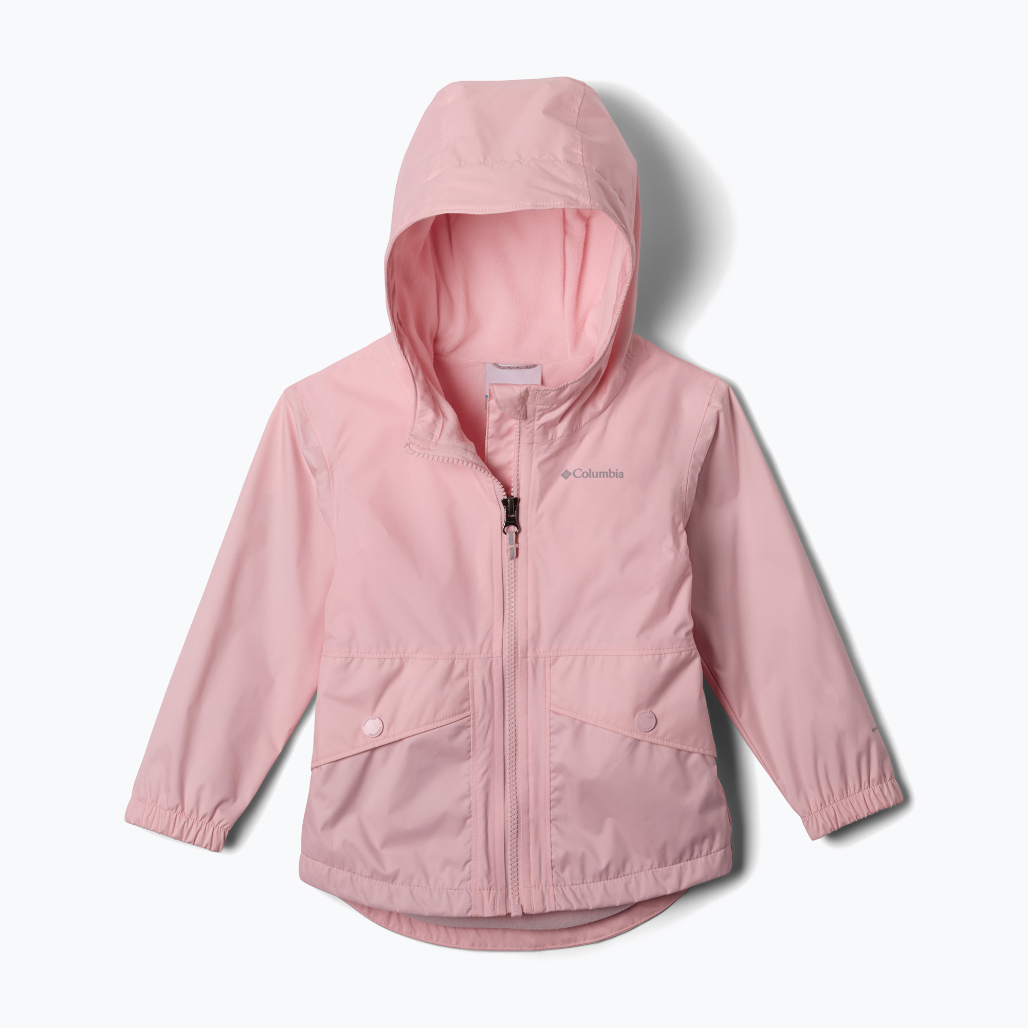 Kurtka przeciwdeszczowa dziecięca Columbia Rainy Trails II Fleece satin pink 