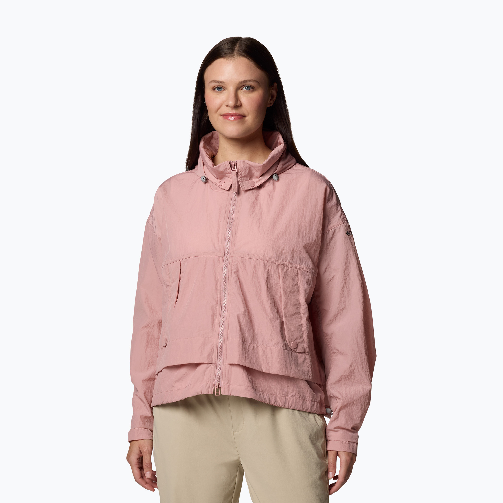 Kurtka przeciwwiatrowa damska Columbia Paracutie II Windbreaker eraser pink 