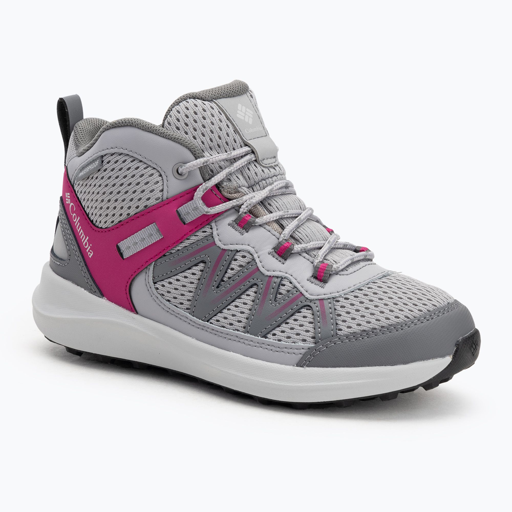 Buty turystyczne dziecięce Columbia Youth Peakfreak Rush Mid Waterproof ti grey steel/teal 