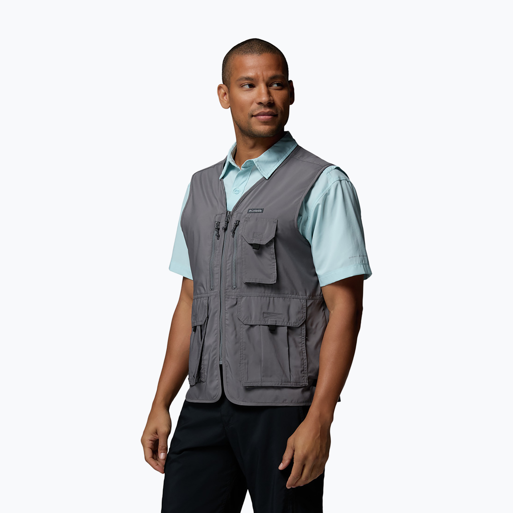 Bezrękawnik trekkingowy męski Columbia Silver Ridge Utility city grey