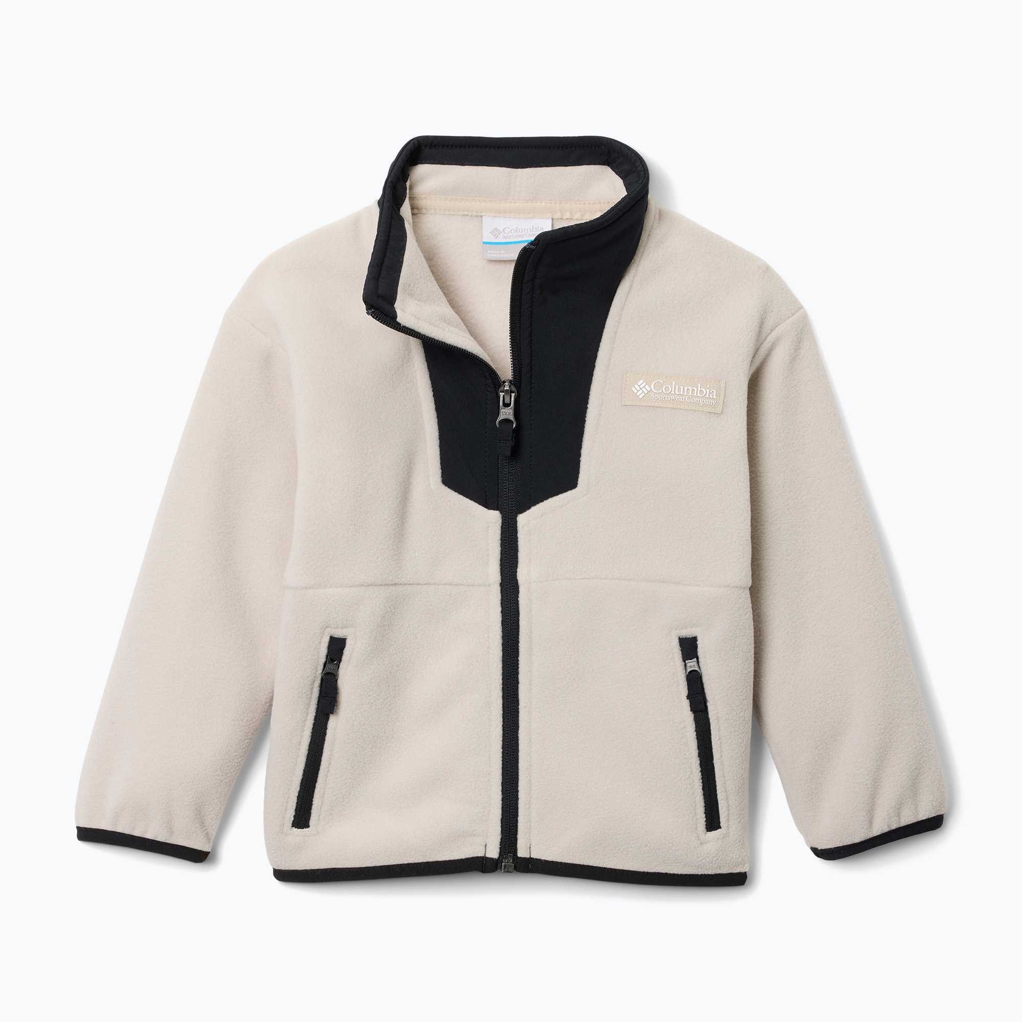Bluza polarowa dziecięca Columbia Sequoia Grove Full Zip Fleece dark stone/black 