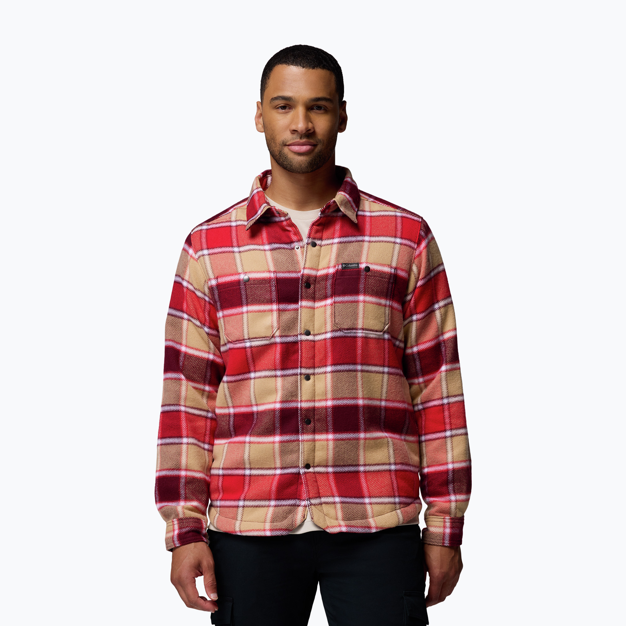 Koszula męska Columbia Windward II rich wine trapper windowpane 