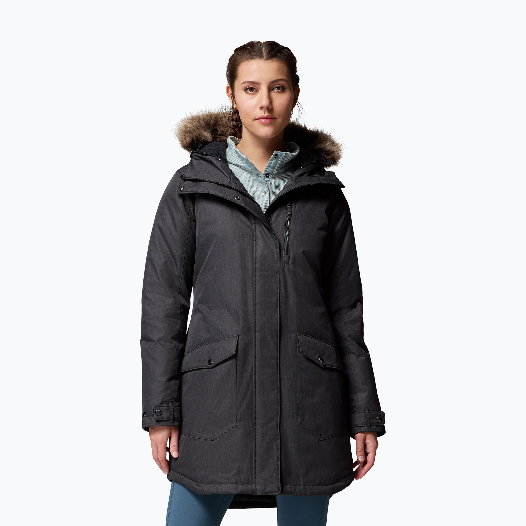 Płaszcz ocieplany damski Columbia Suttle Mountain Long Insulated black 