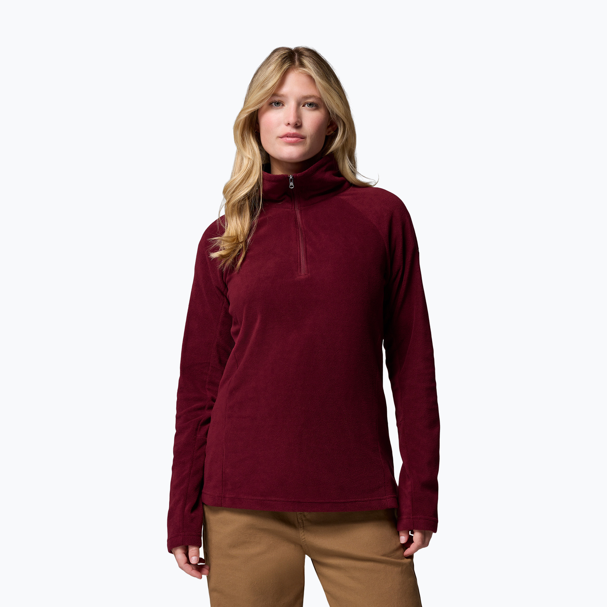 Bluza polarowa damska Columbia Glacial IV 1/2 Zip rich wine 