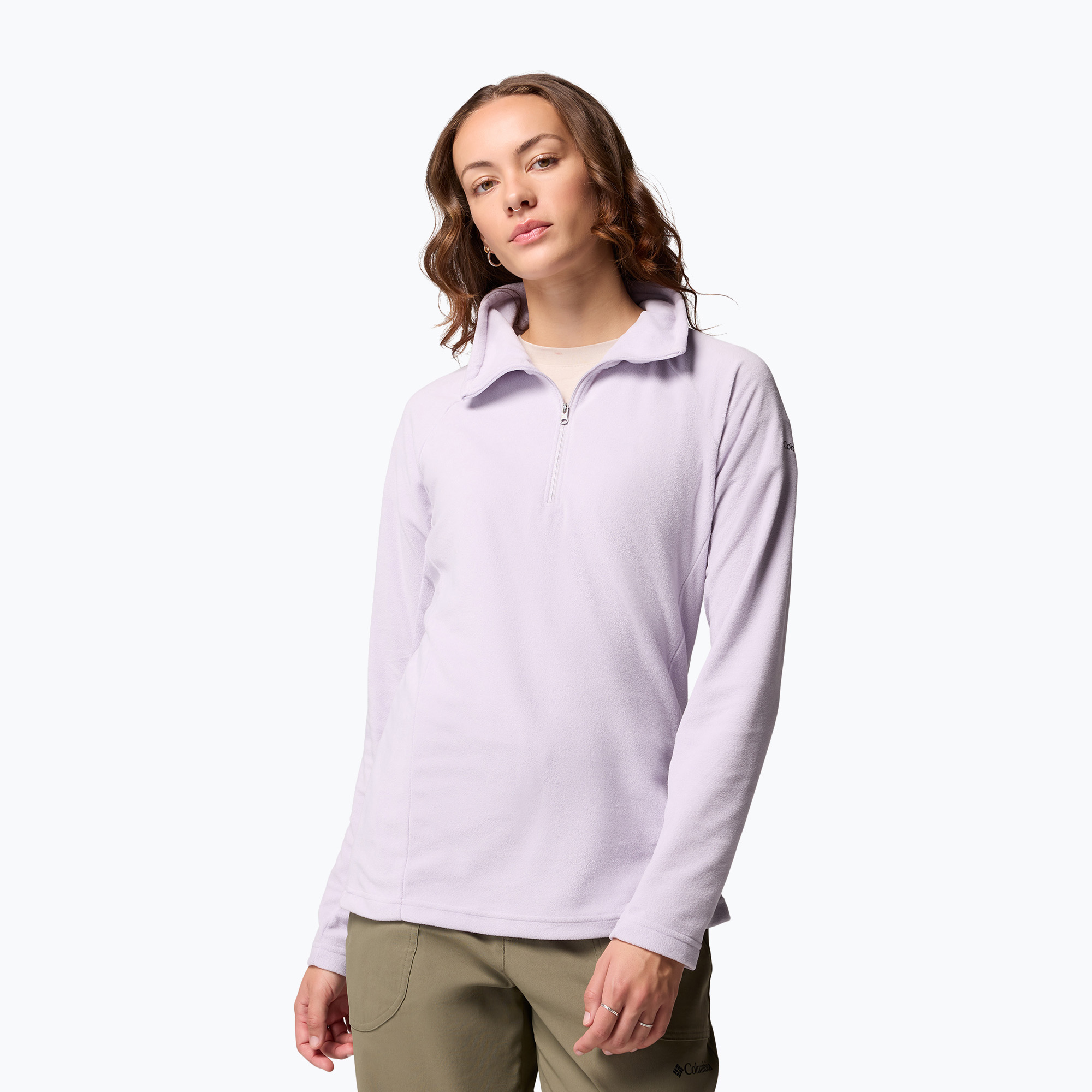 Bluza polarowa damska Columbia Glacial IV 1/2 Zip lavender pearl 