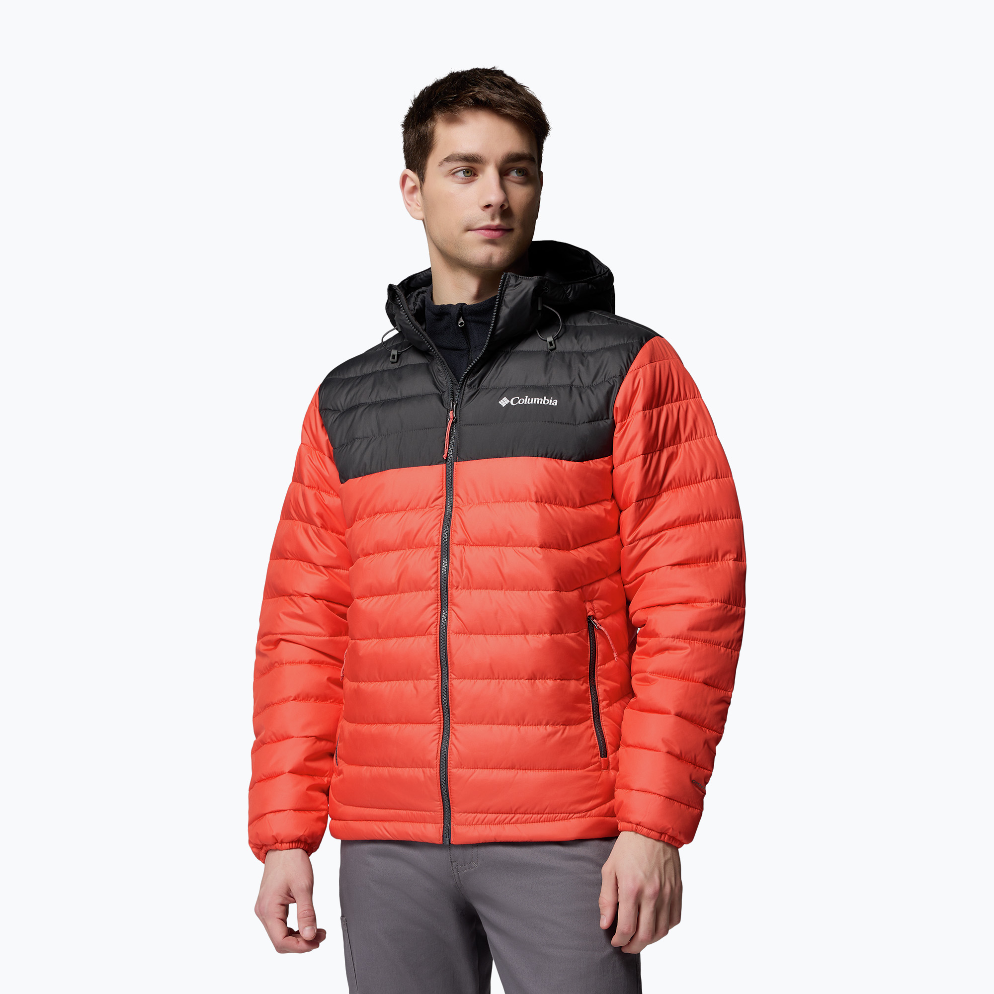 Kurtka męska Columbia Powder Lite II Hooded zing/shark 