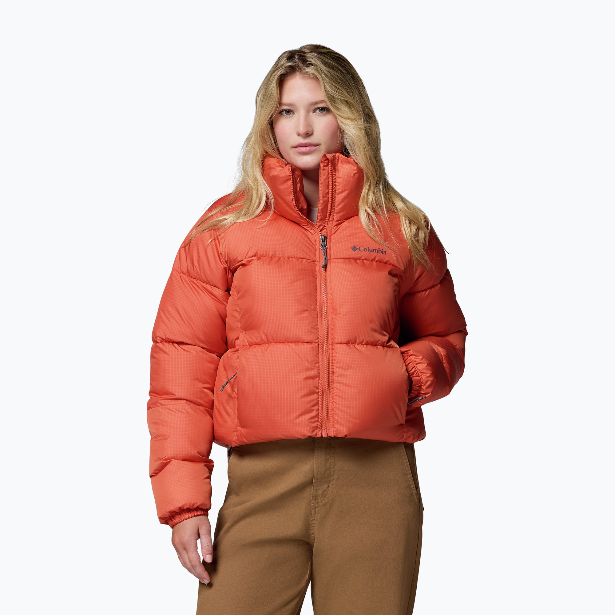 Kurtka ocieplana damska Columbia Puffect II Cropped tuscan 