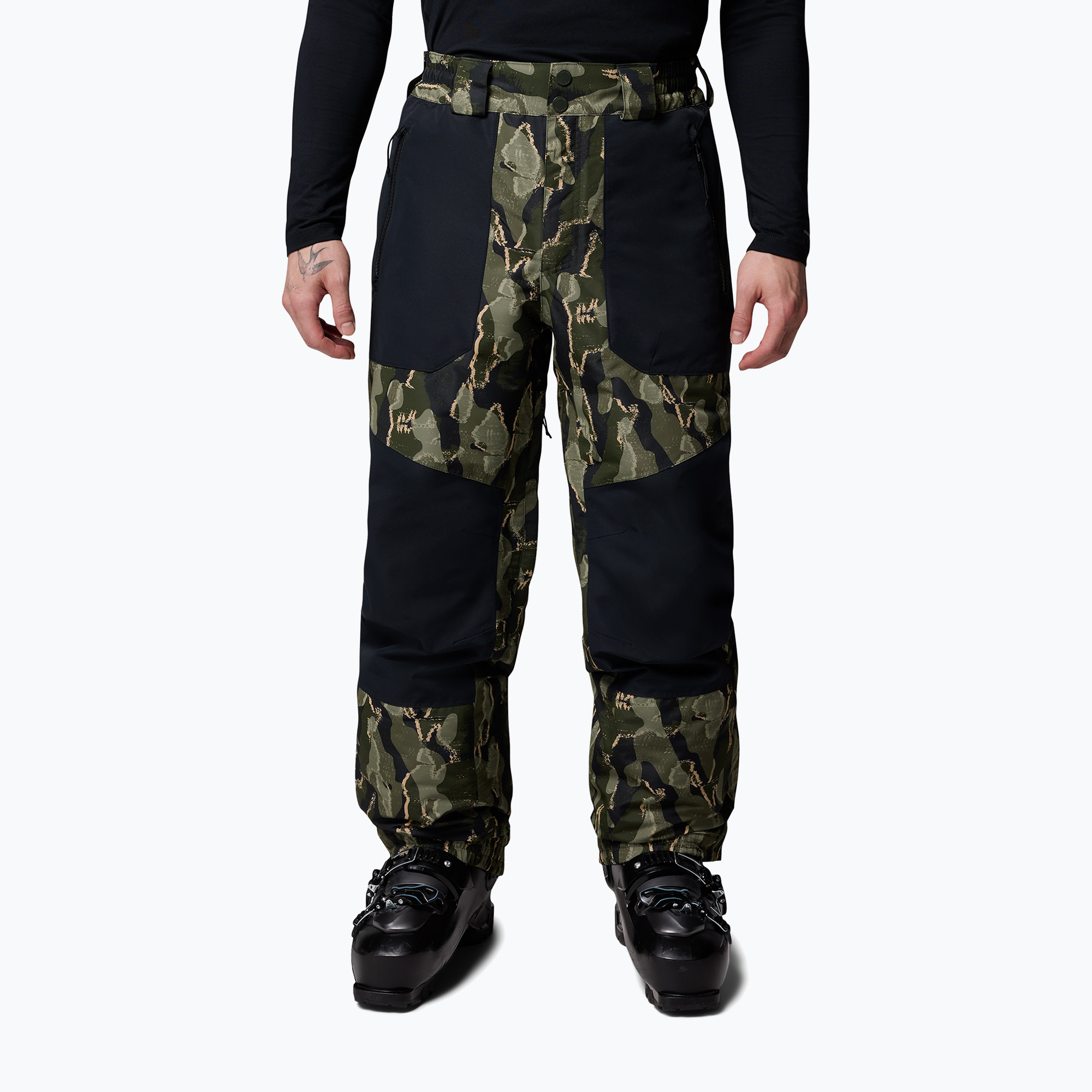 Мъжки панталони за сноуборд Columbia Coreshot Printed greenscape treebark print/black