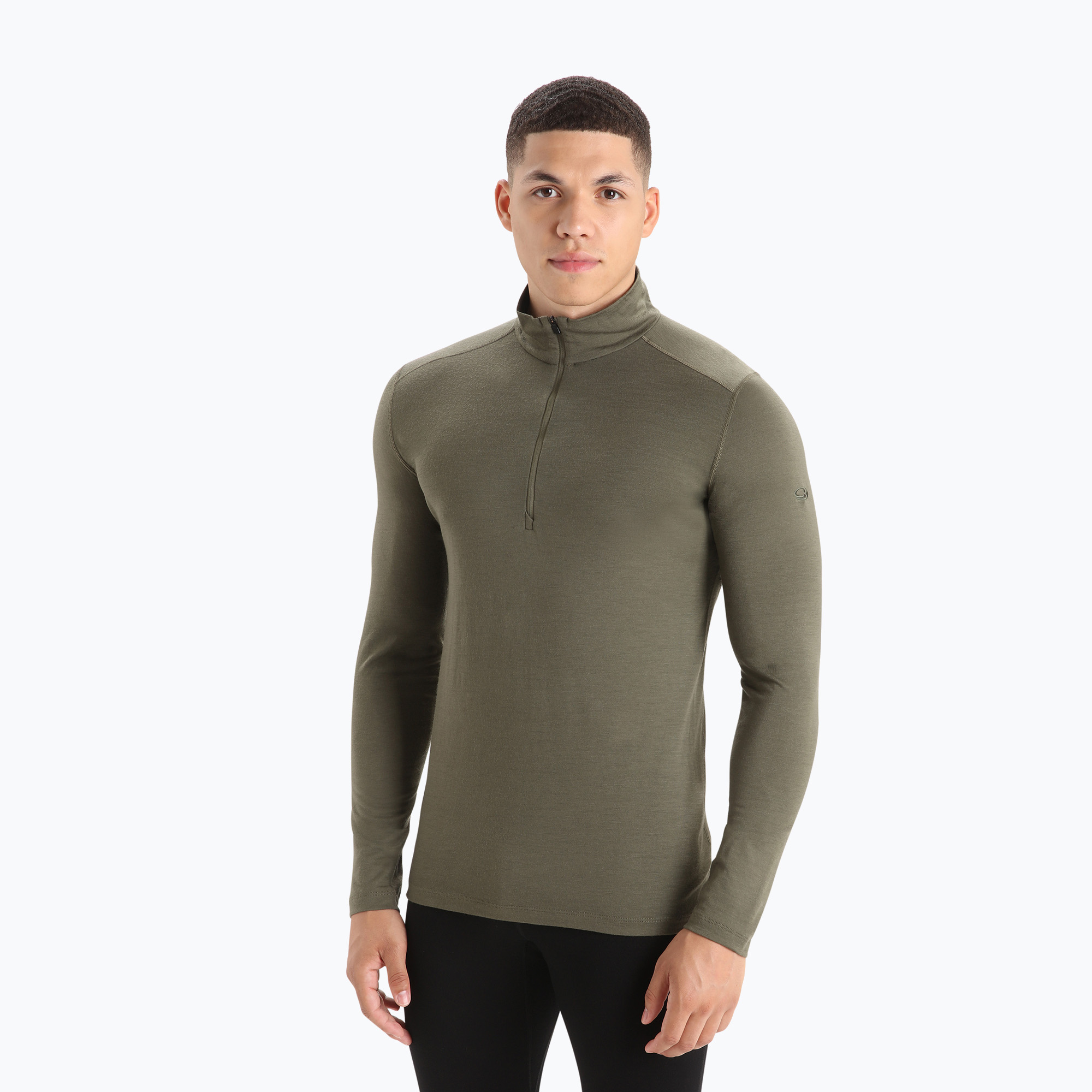 Bluză termoactivă pentru bărbați icebreaker Merino 200 Oasis Half Zip loden (Merino 200 Oasis LS Half Zip IBB043670691)
