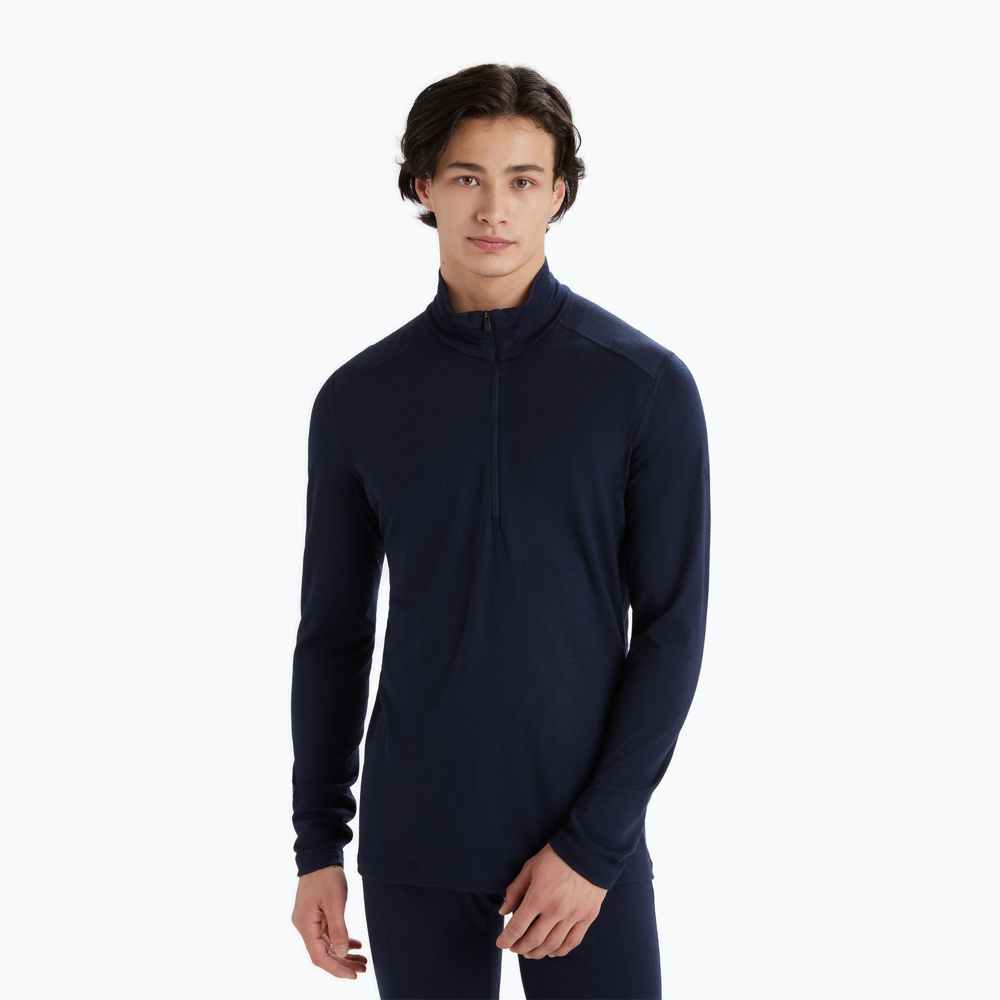 Pánska termo mikina icebreaker Merino 200 Oasis Half Zip midnight navy (Merino 200 Oasis LS Half Zip IBB043674011)