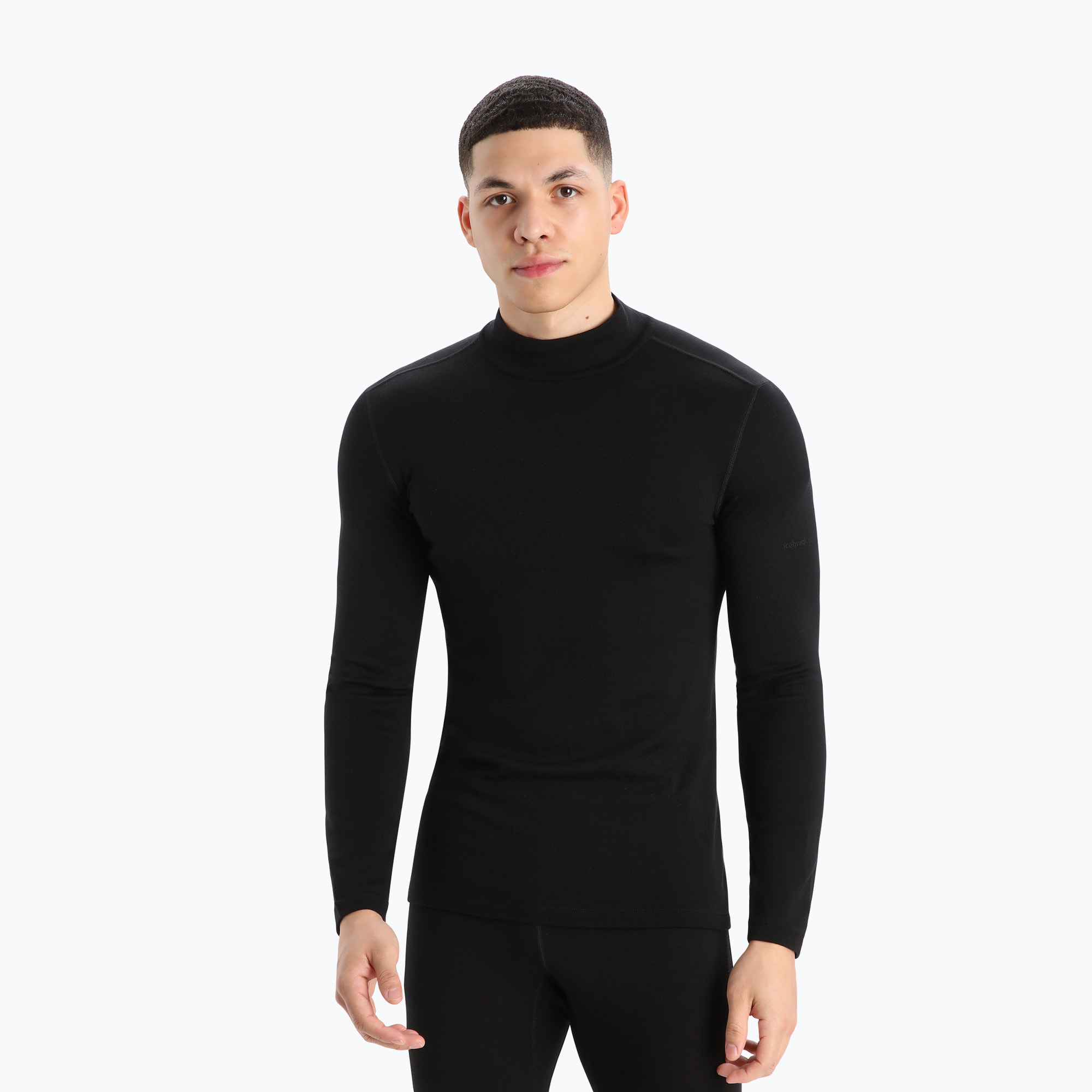 Bluză termică pentru bărbați icebreaker 260 Tech Turtleneck black