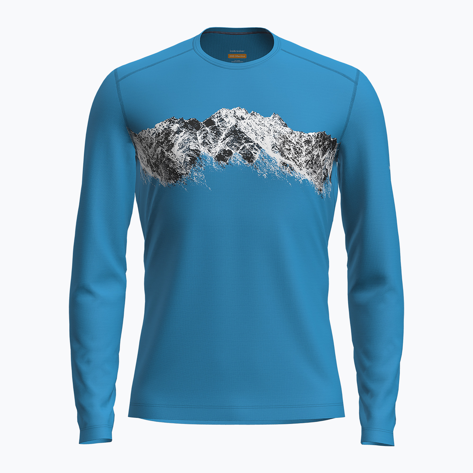 Men's Icebreaker Merino 200 Oasis Crewe Remarkables arctic thermal longsleeve (S)