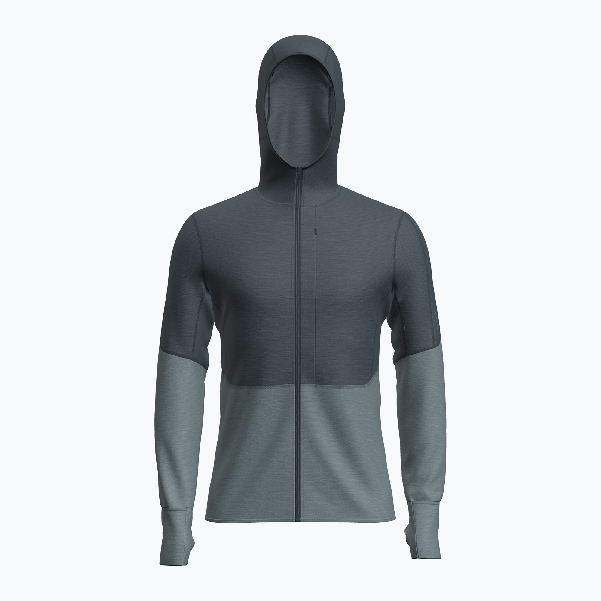 Pánska trekingová mikina Icebreaker Merino 260 Quantum IV Zip Hoodie arctic (Merino 260 Quantum IV Zip Hoodie IBBA56W20A01)