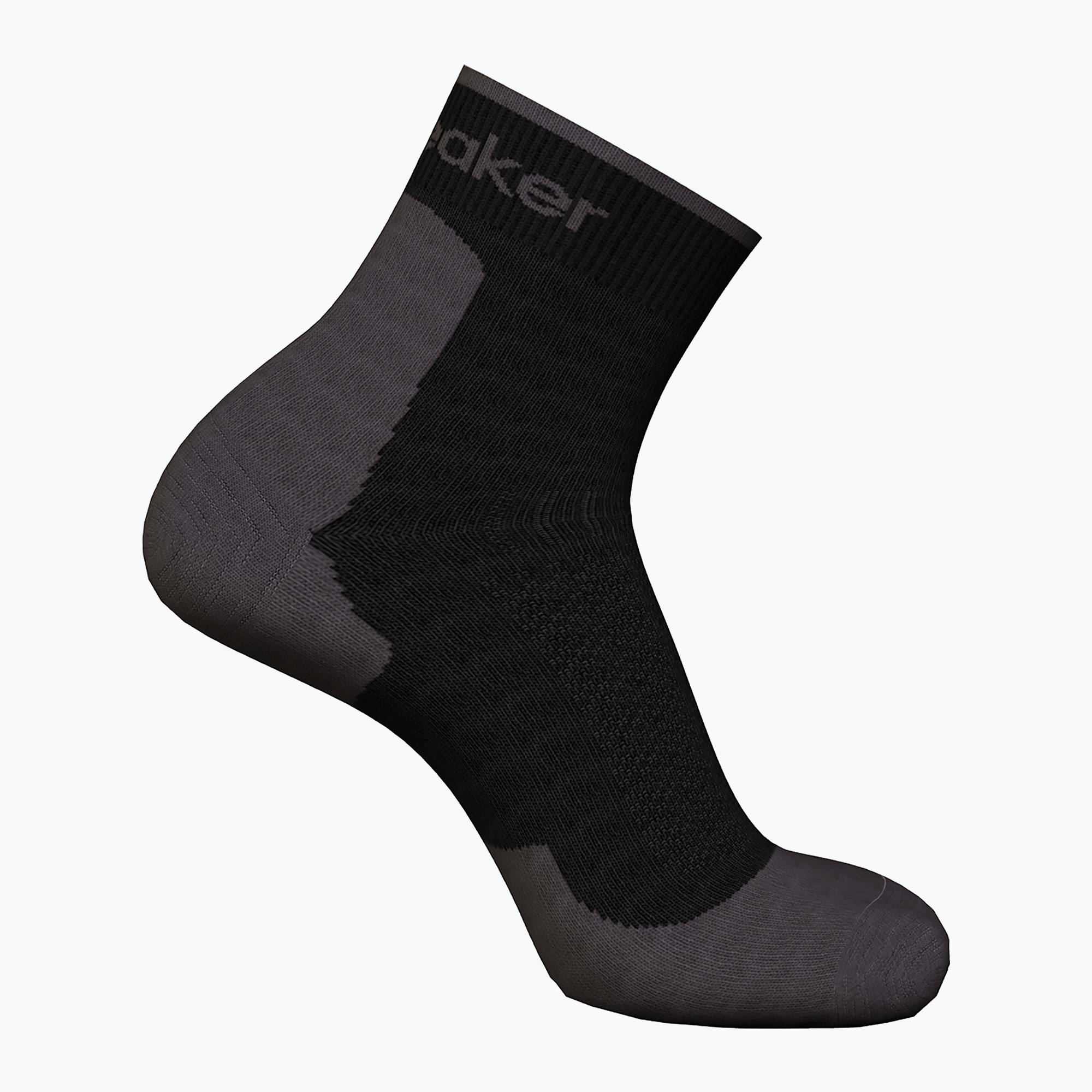 Pánske trekingové ponožky Icebreaker Merino Hike+ Light Mini black/obsidian